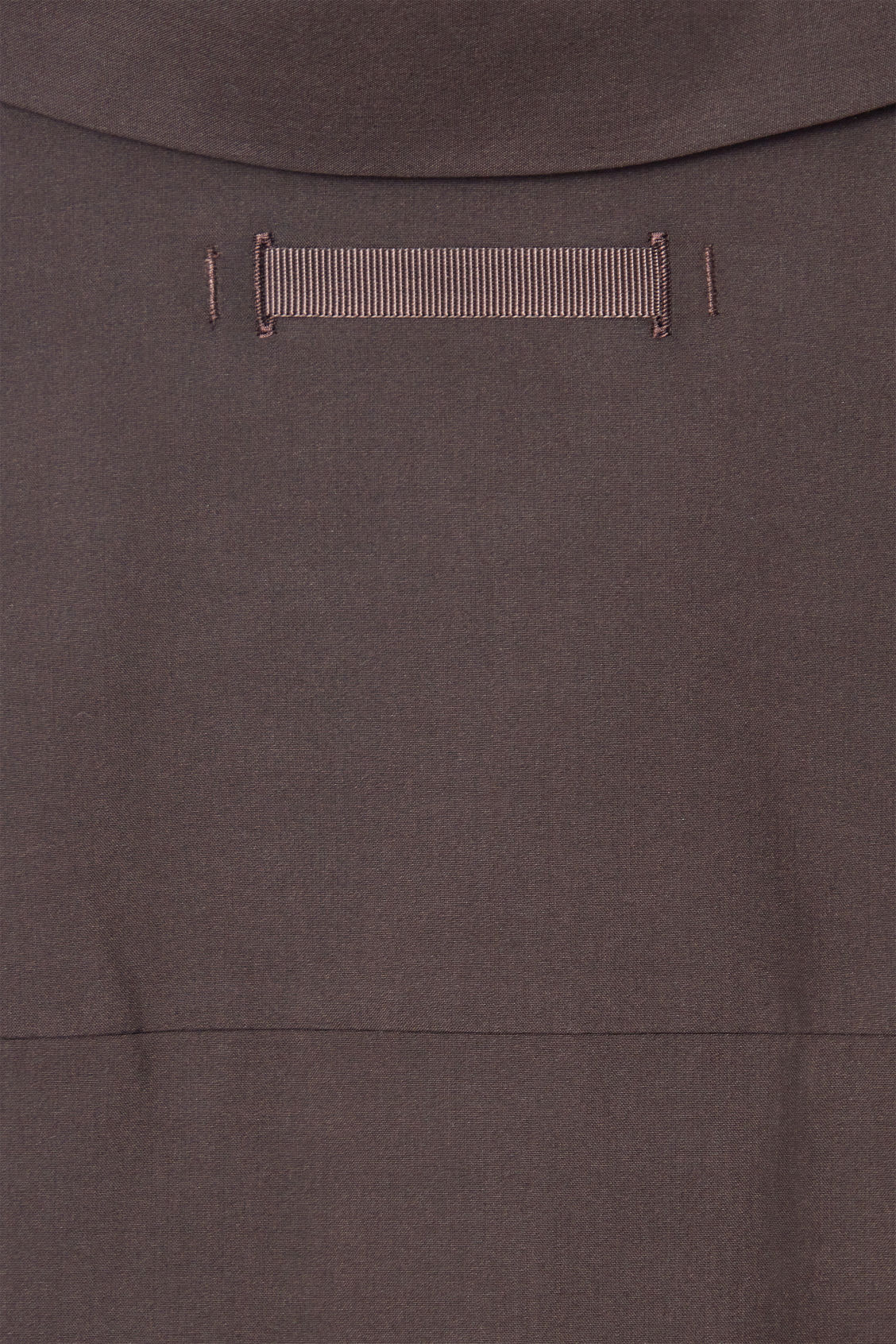 The draped silk shirt