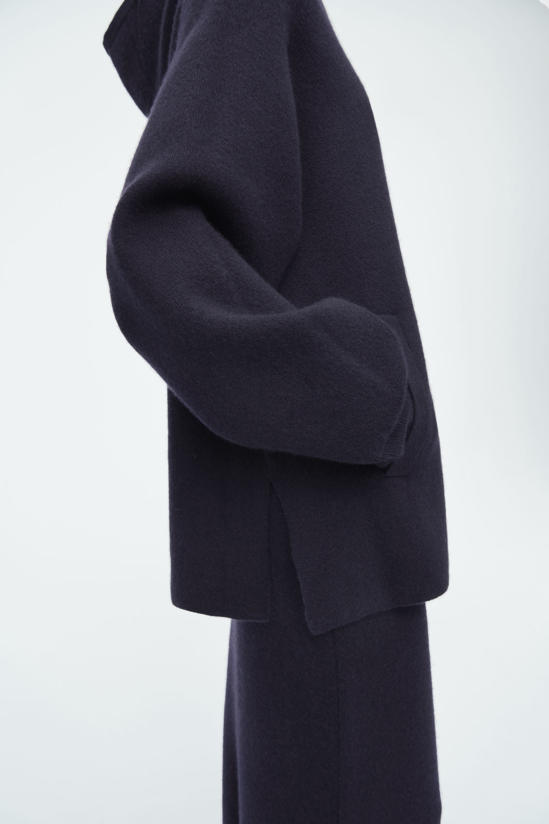 Oversized Double-Faced Wool Hoodie