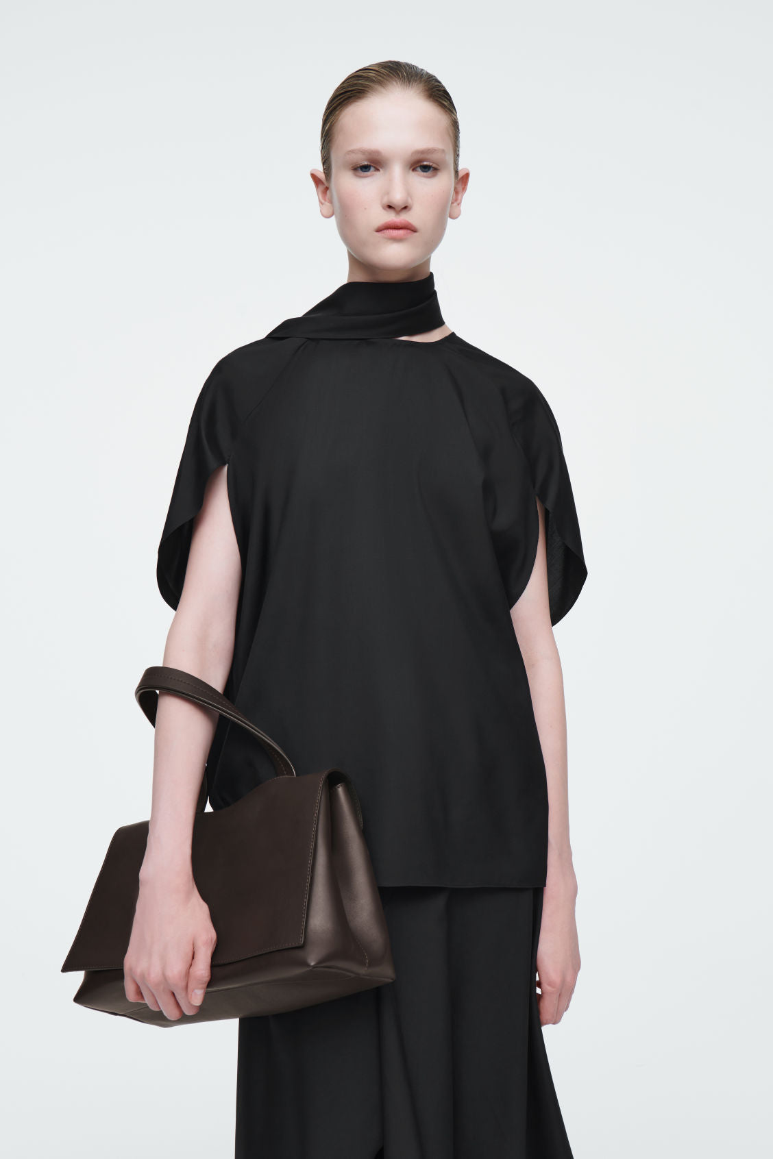 The silk scarf blouse