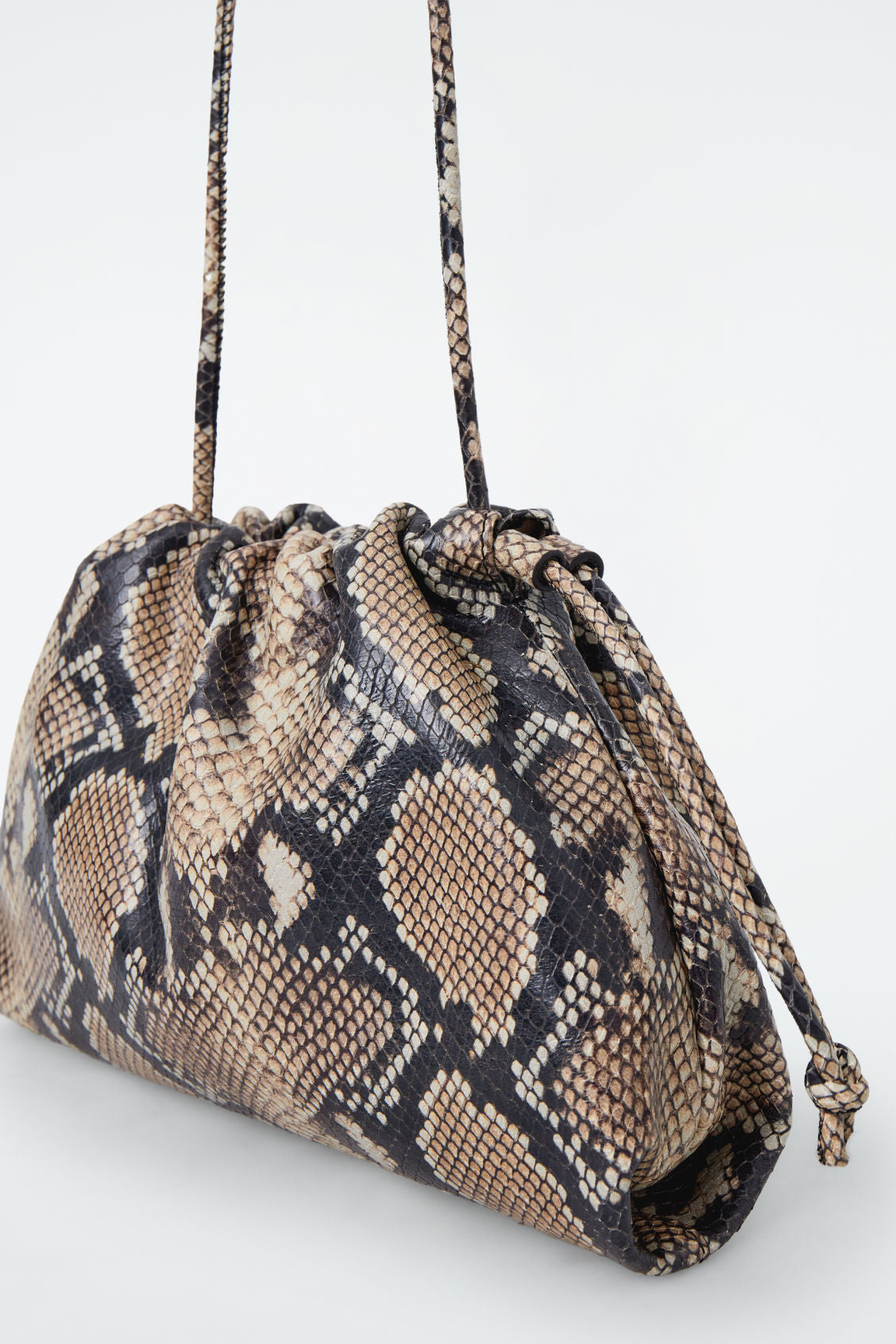 Mini leather Cavatelli clutch
