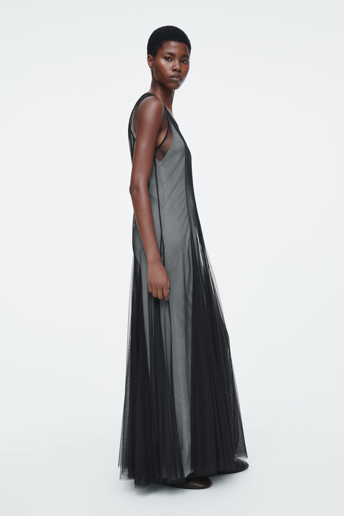 The tulle maxi dress