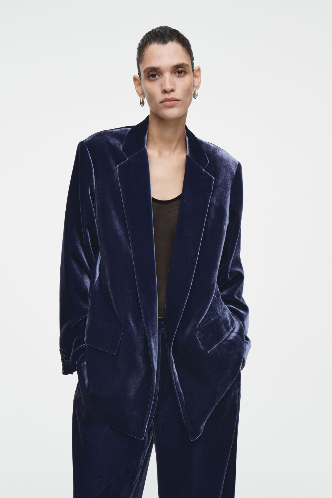 Silk-Blend Velvet Blazer