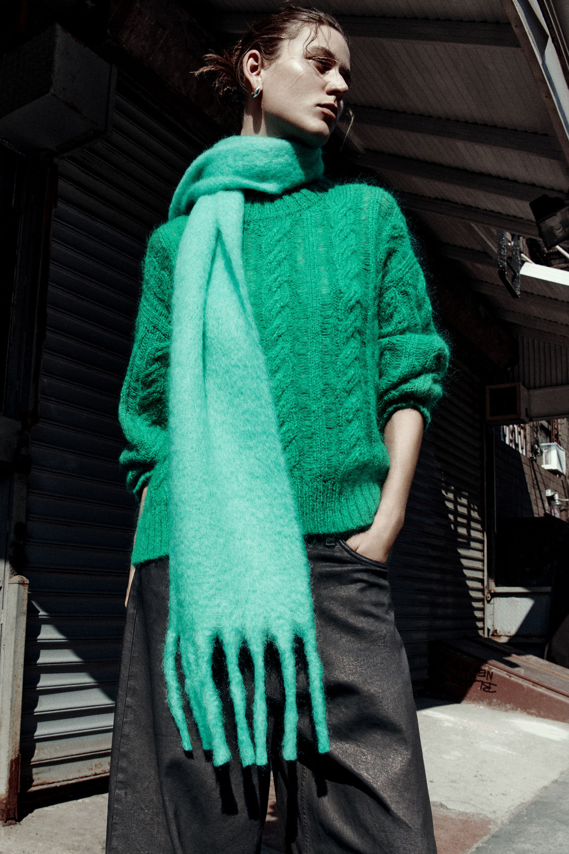 Cable-Knit Mohair Jumper