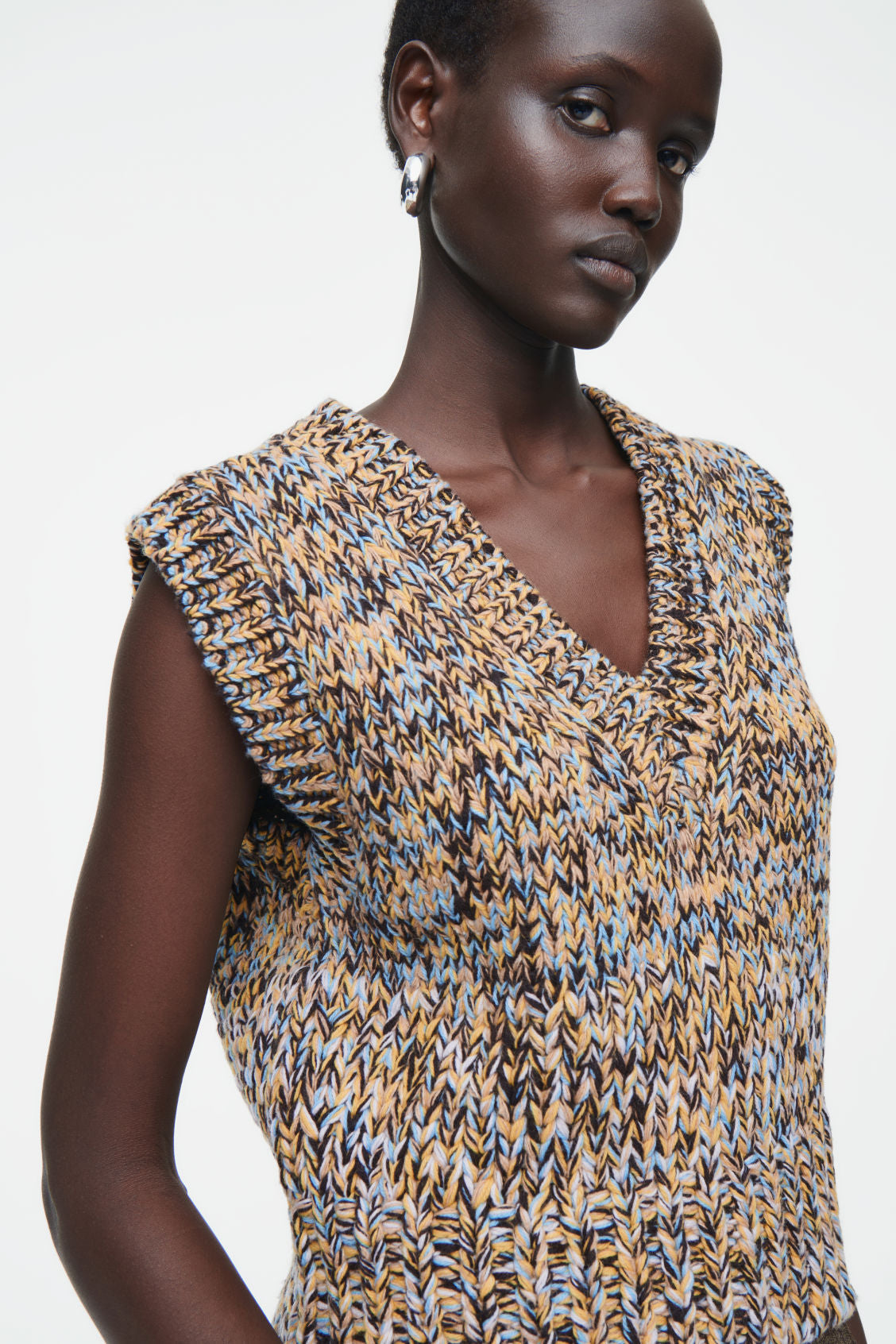 Chunky Multi-Yarn Wool Vest