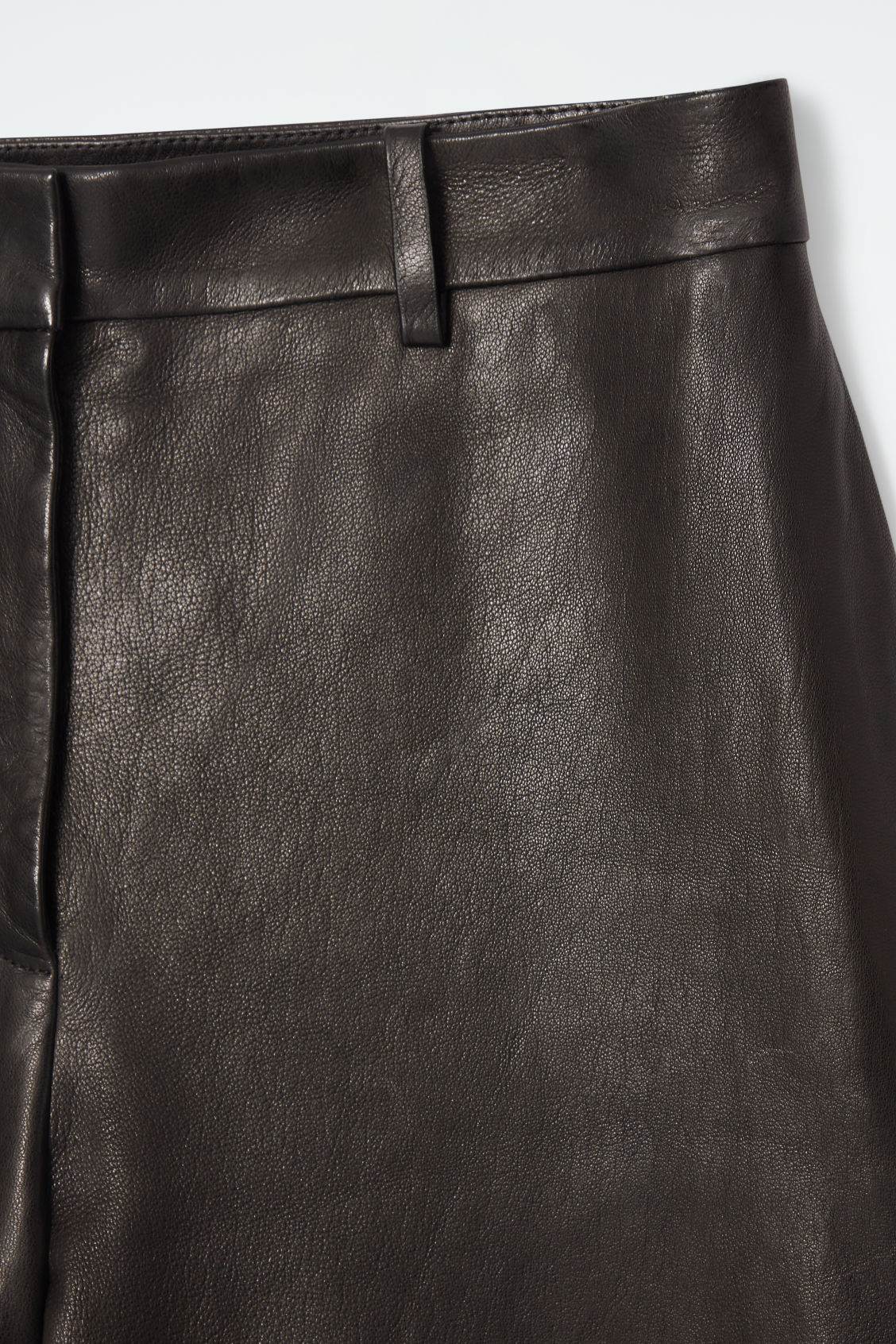 The leather barrel-leg culottes