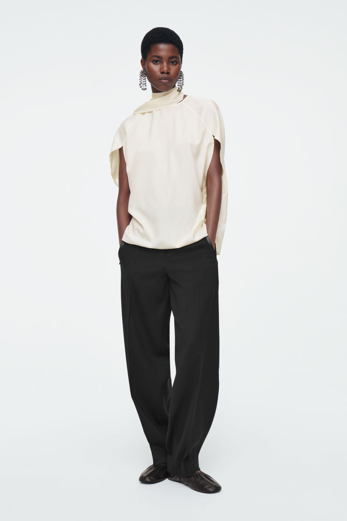 The silk scarf blouse