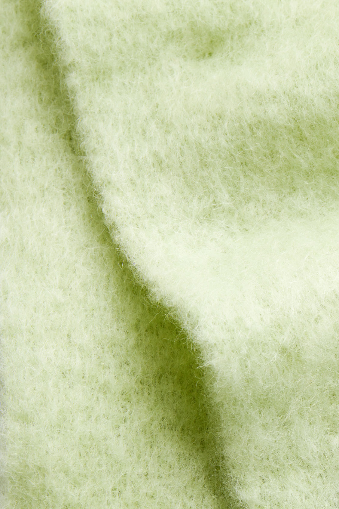 Fringed Brushed-Mohair Scarf