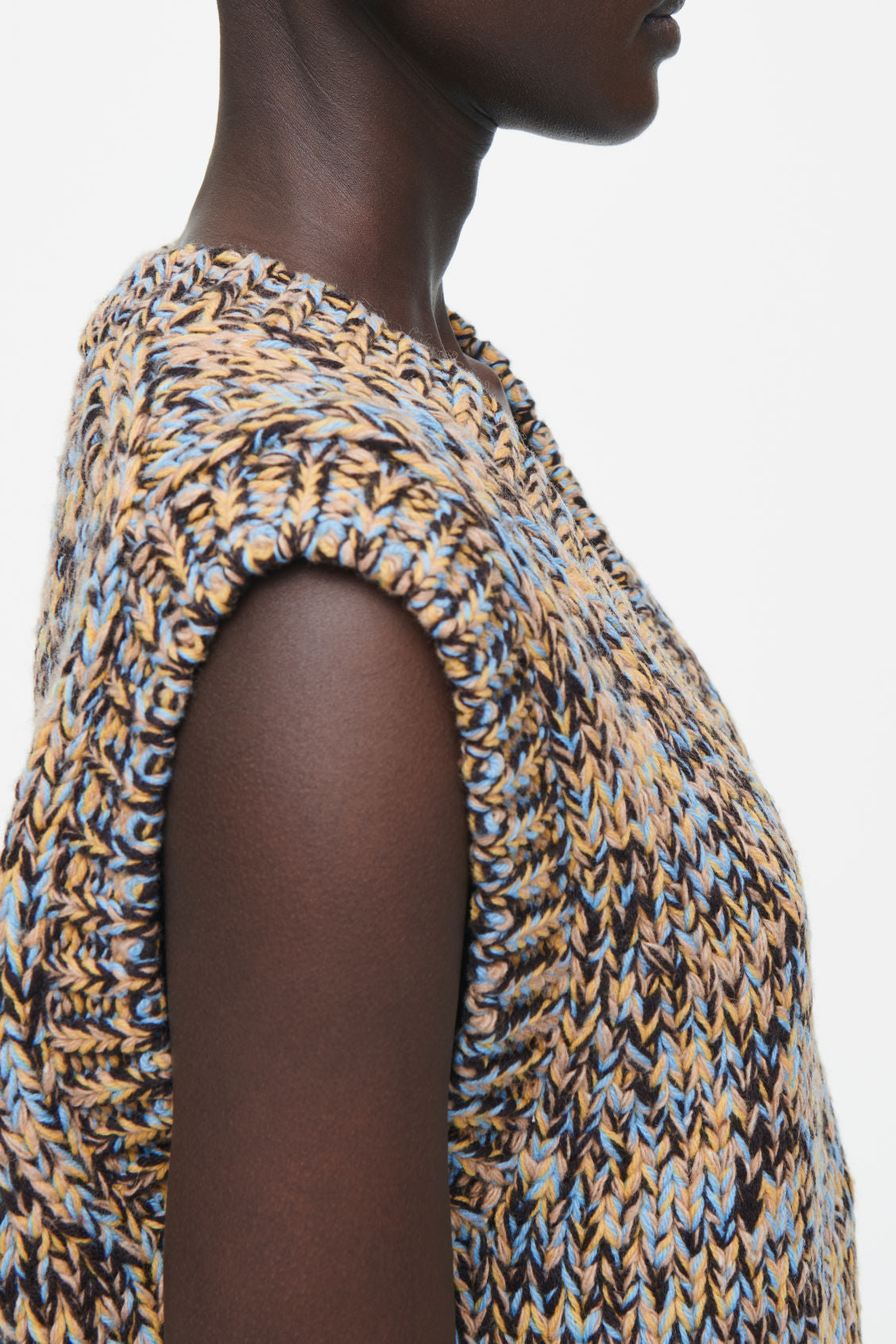 Chunky Multi-Yarn Wool Vest