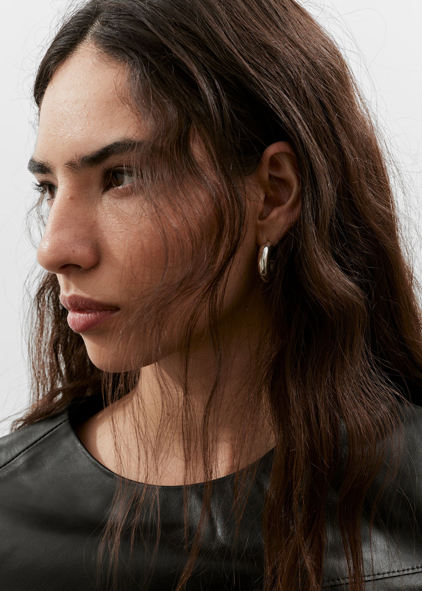 Boxy Leather T-Shirt