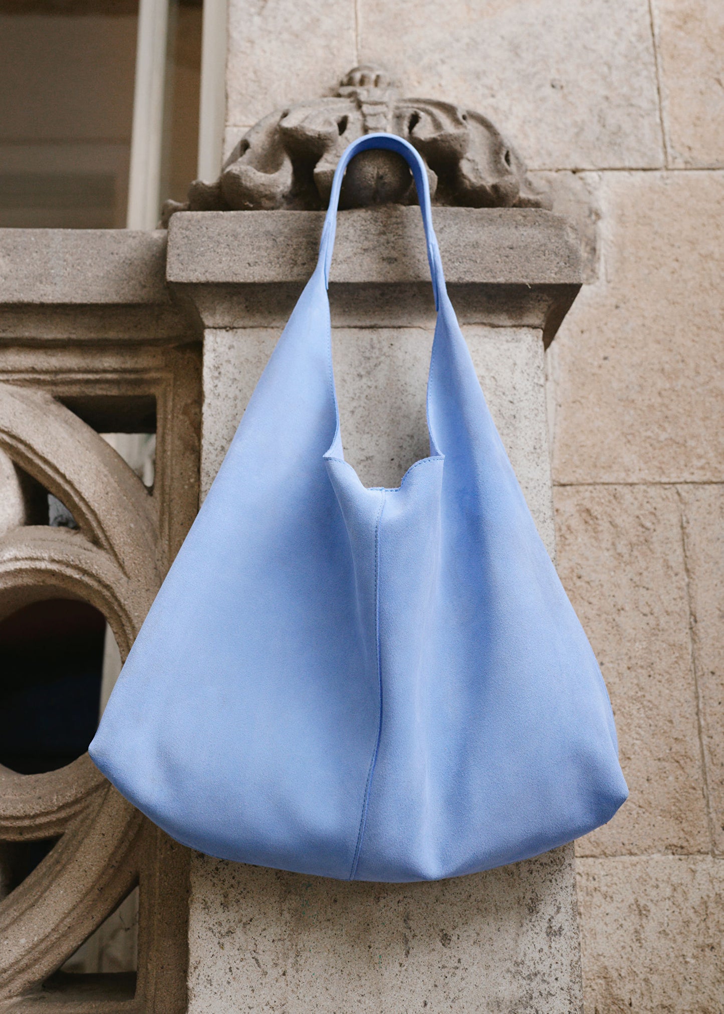 Large Suede Tote Bag