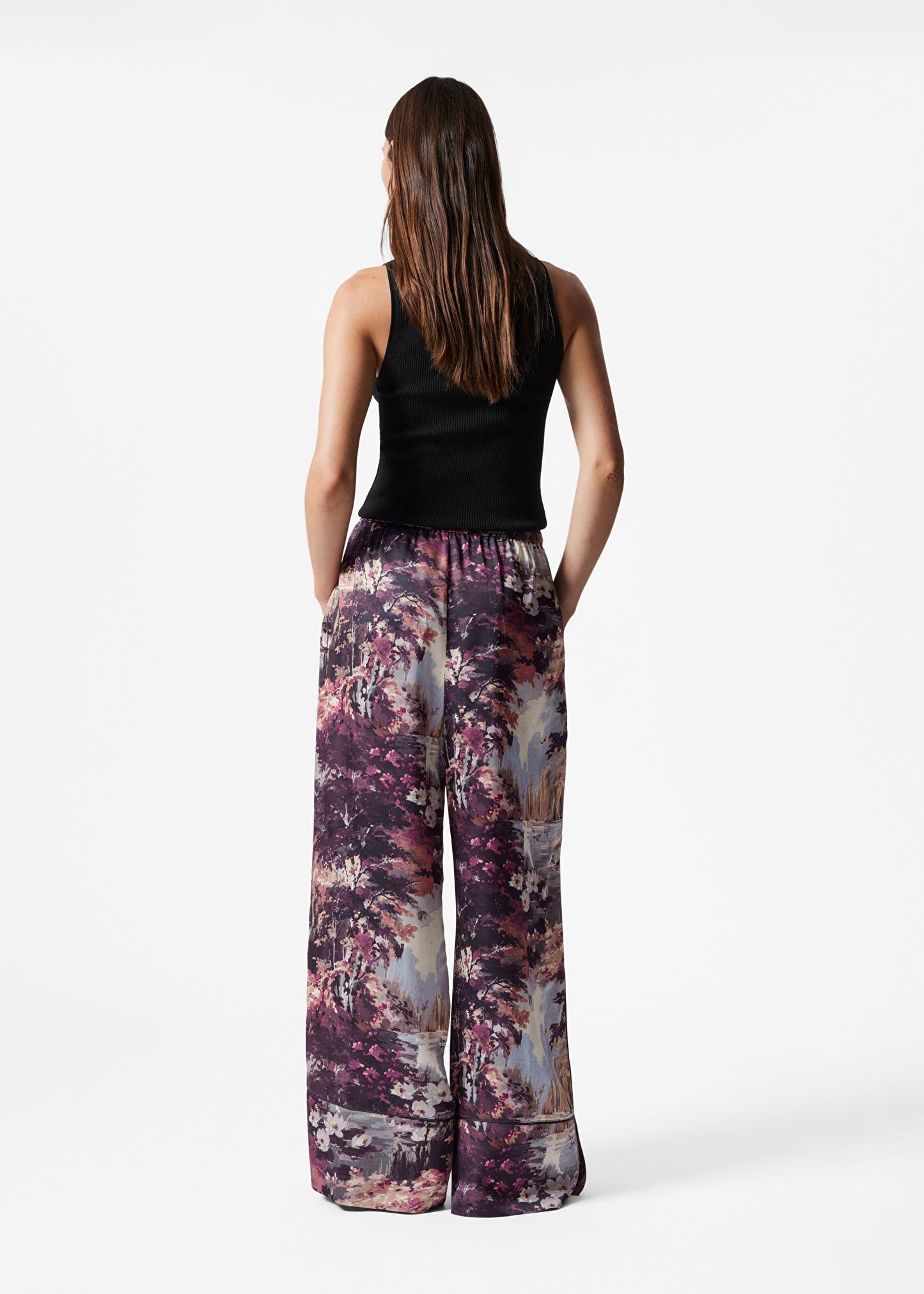 Drawstring Pyjama-Style Trousers