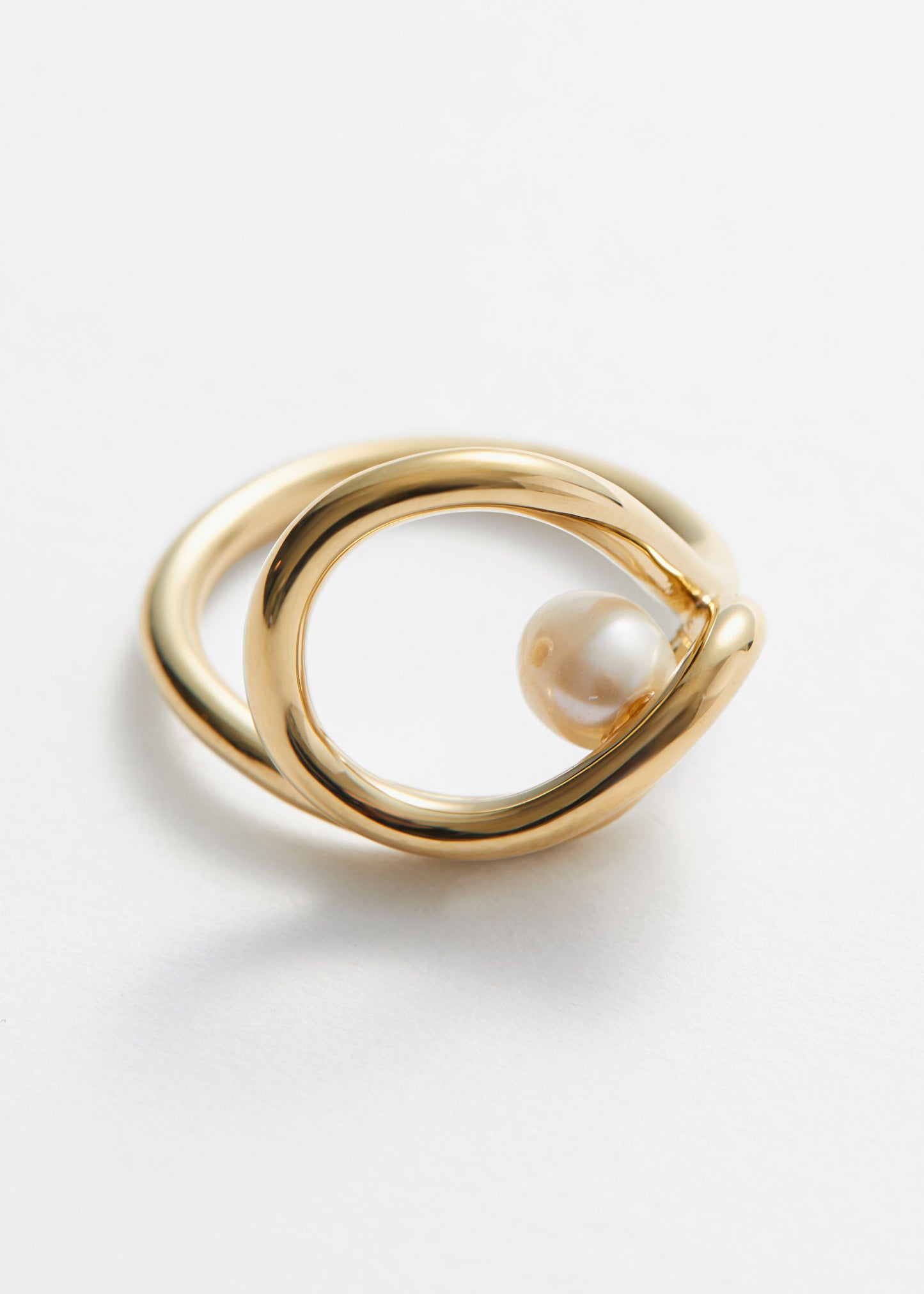 Swirl Pearl Ring