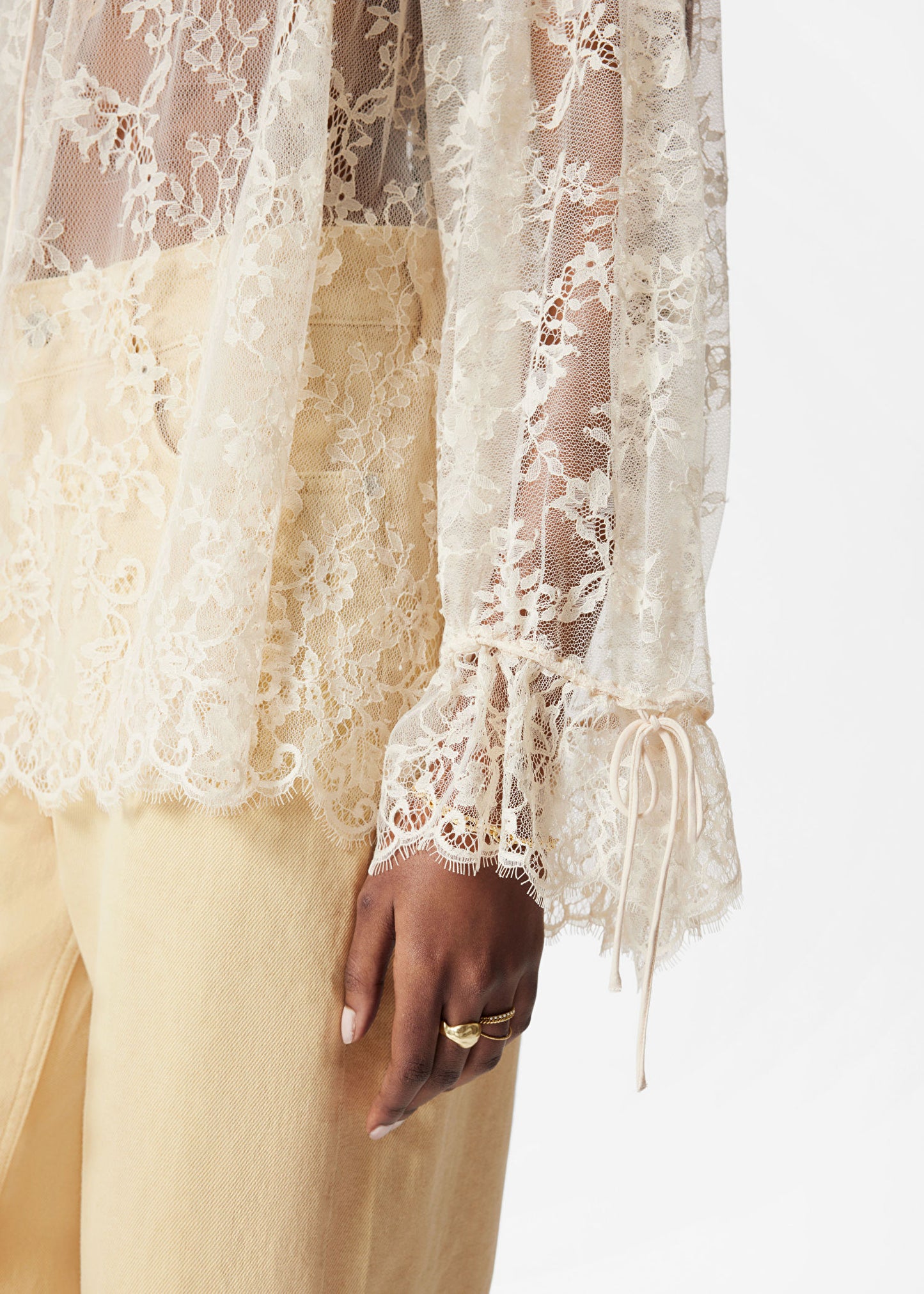 Ruffle Lace Blouse