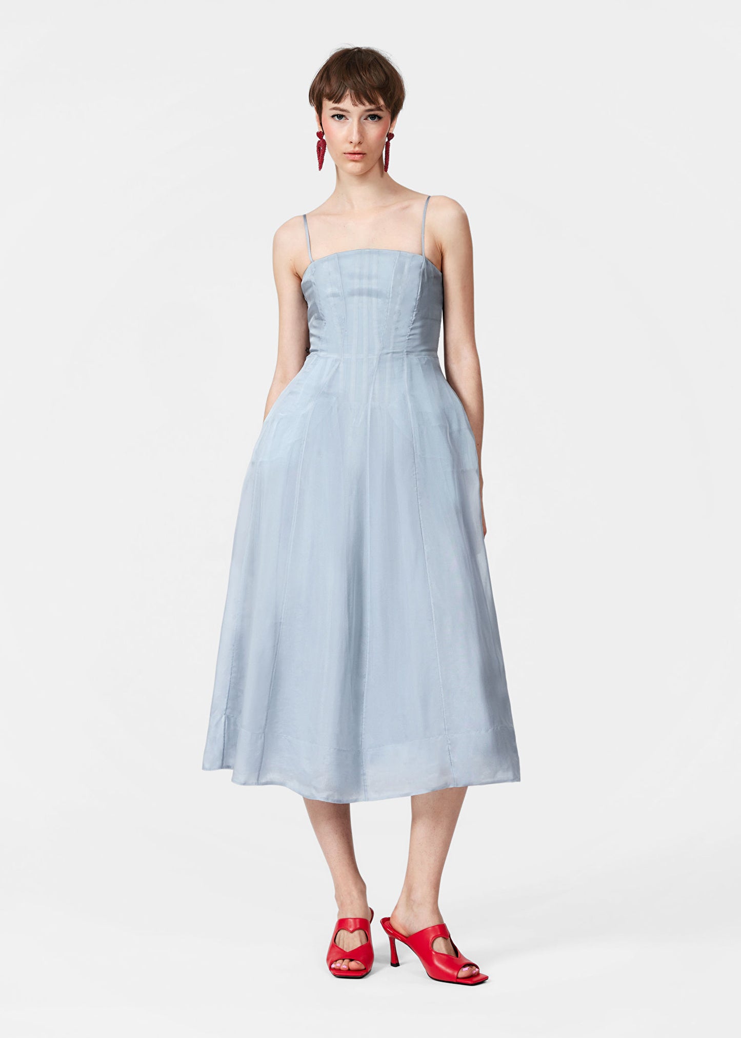Flared Midi Dress