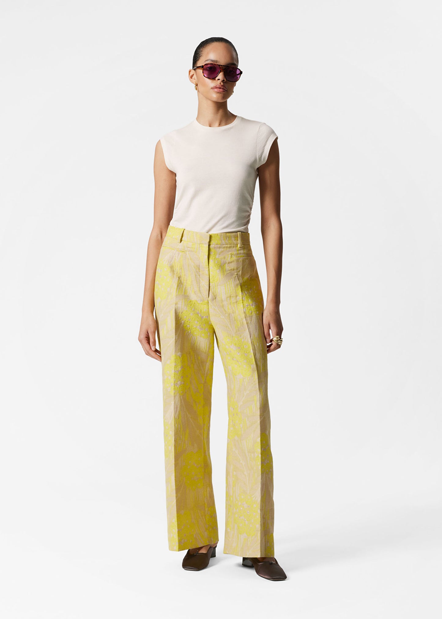 Jacquard Press-Crease Trousers