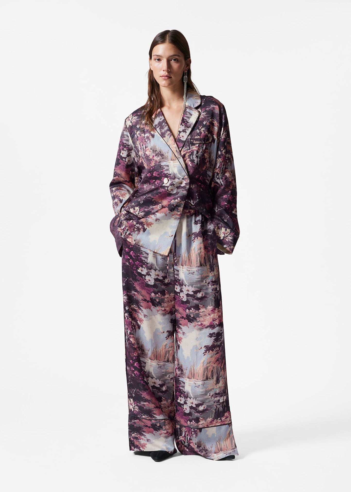 Drawstring Pyjama-Style Trousers