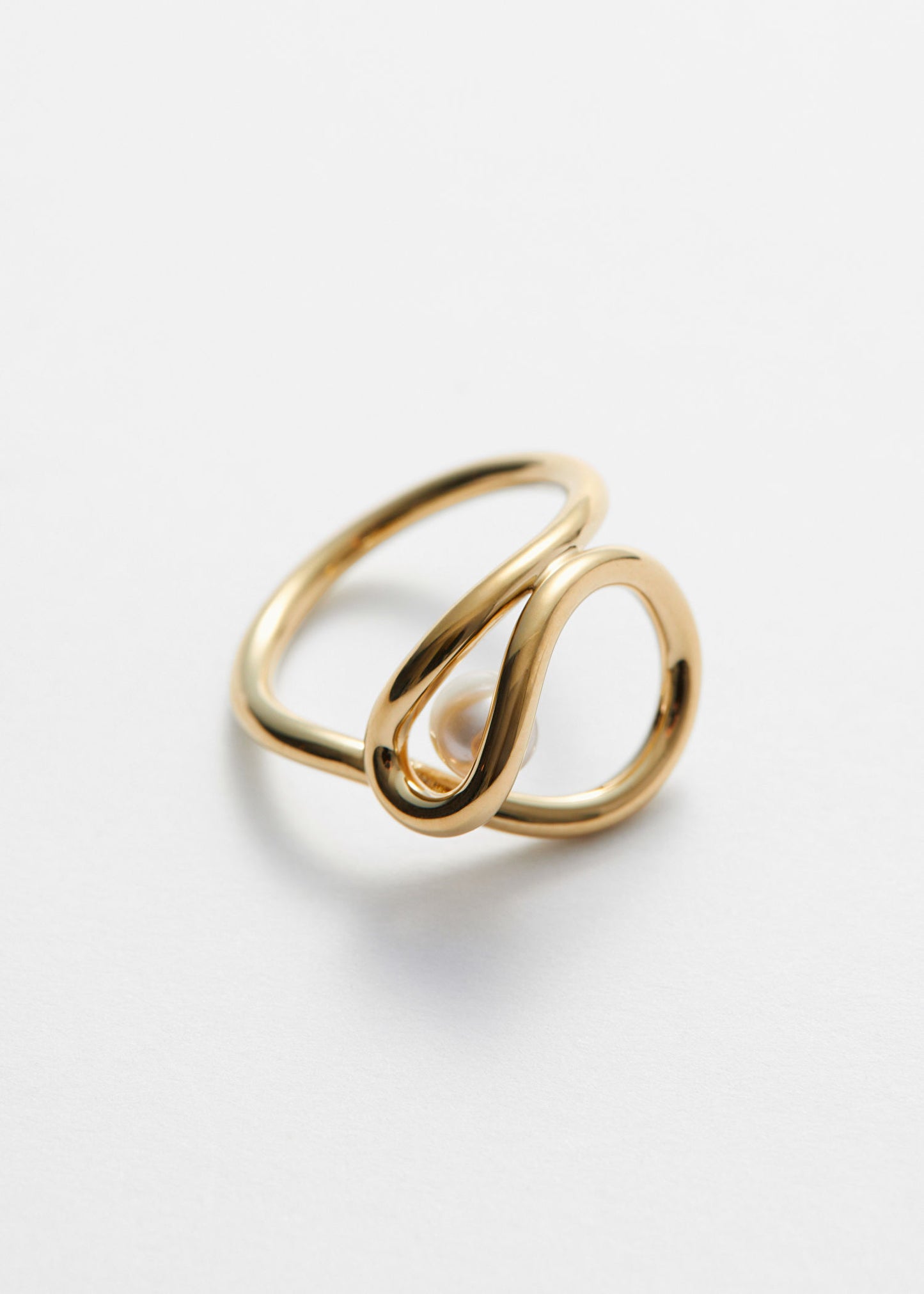 Swirl Pearl Ring