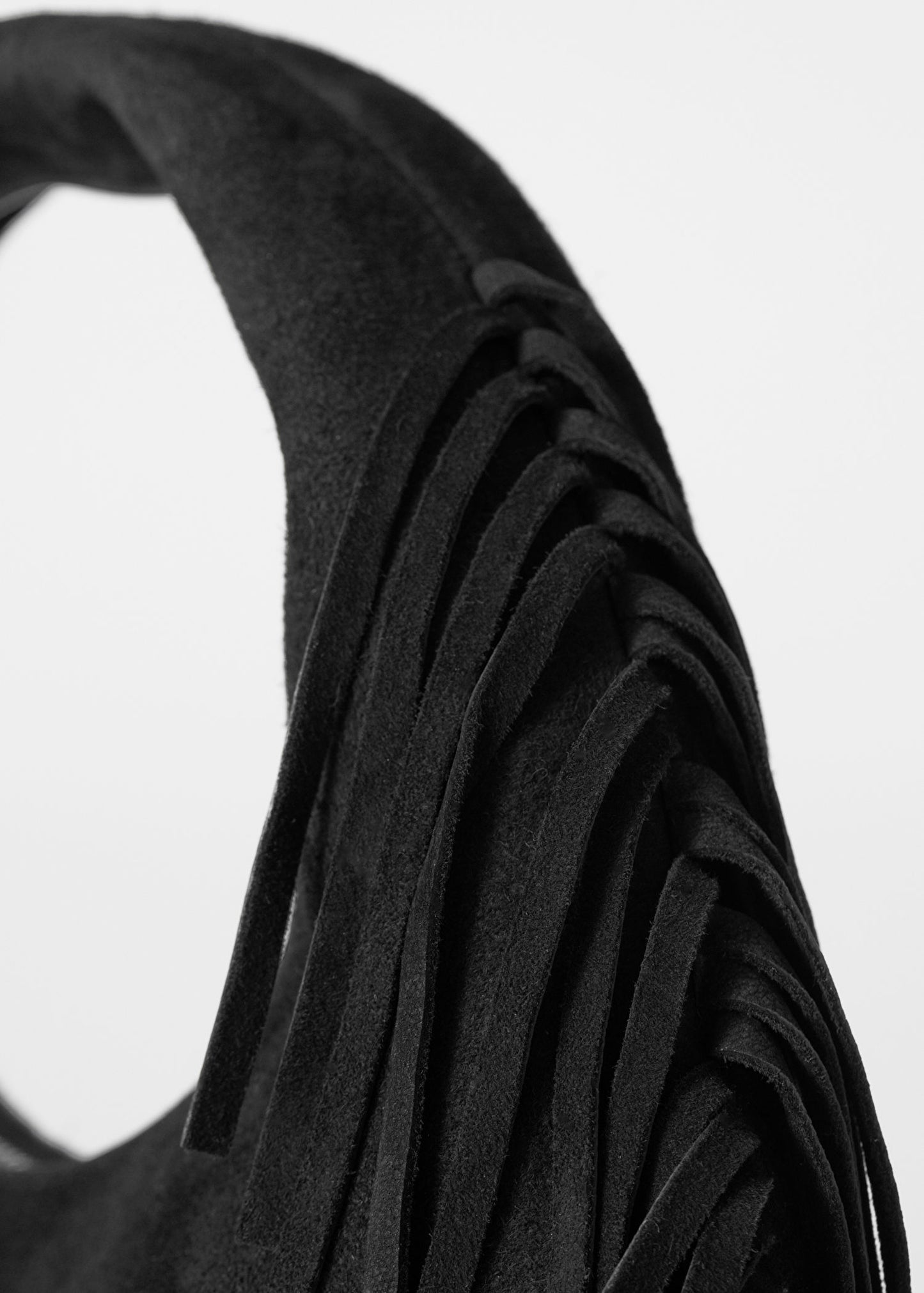 Small Fringed Suede Bag