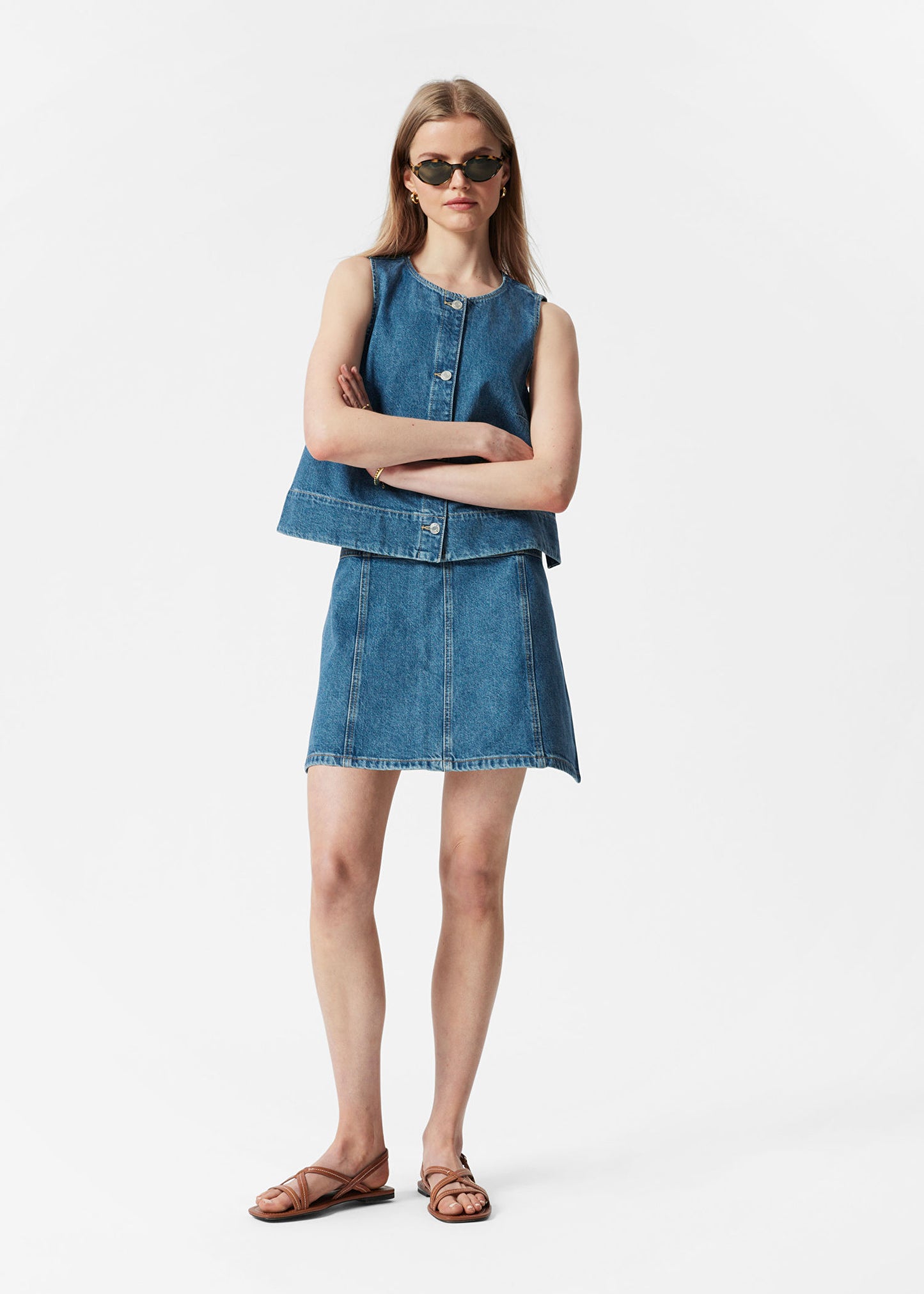 Denim Mini Skirt