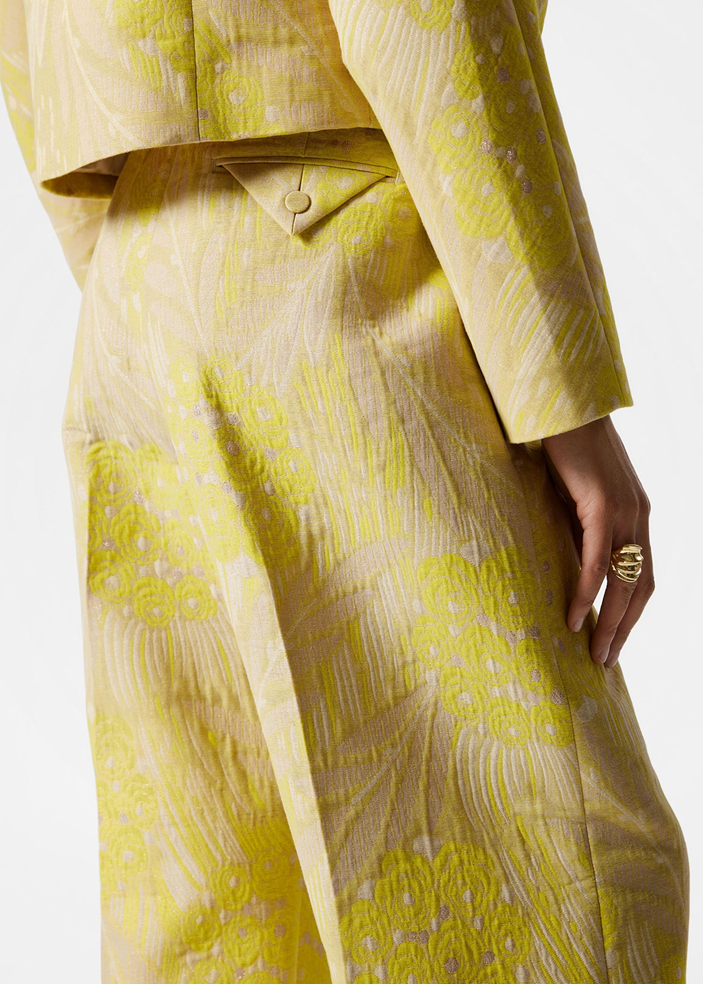 Jacquard Press-Crease Trousers