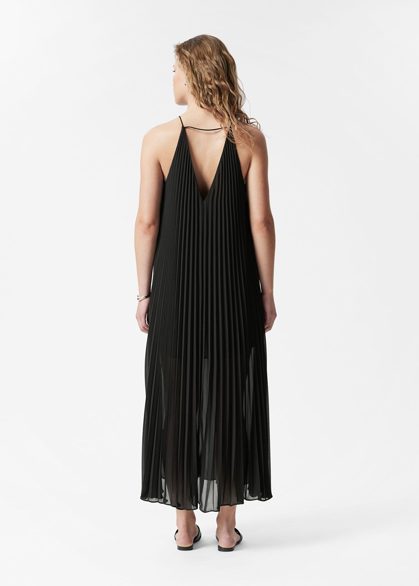 Pleated Maxi Dress