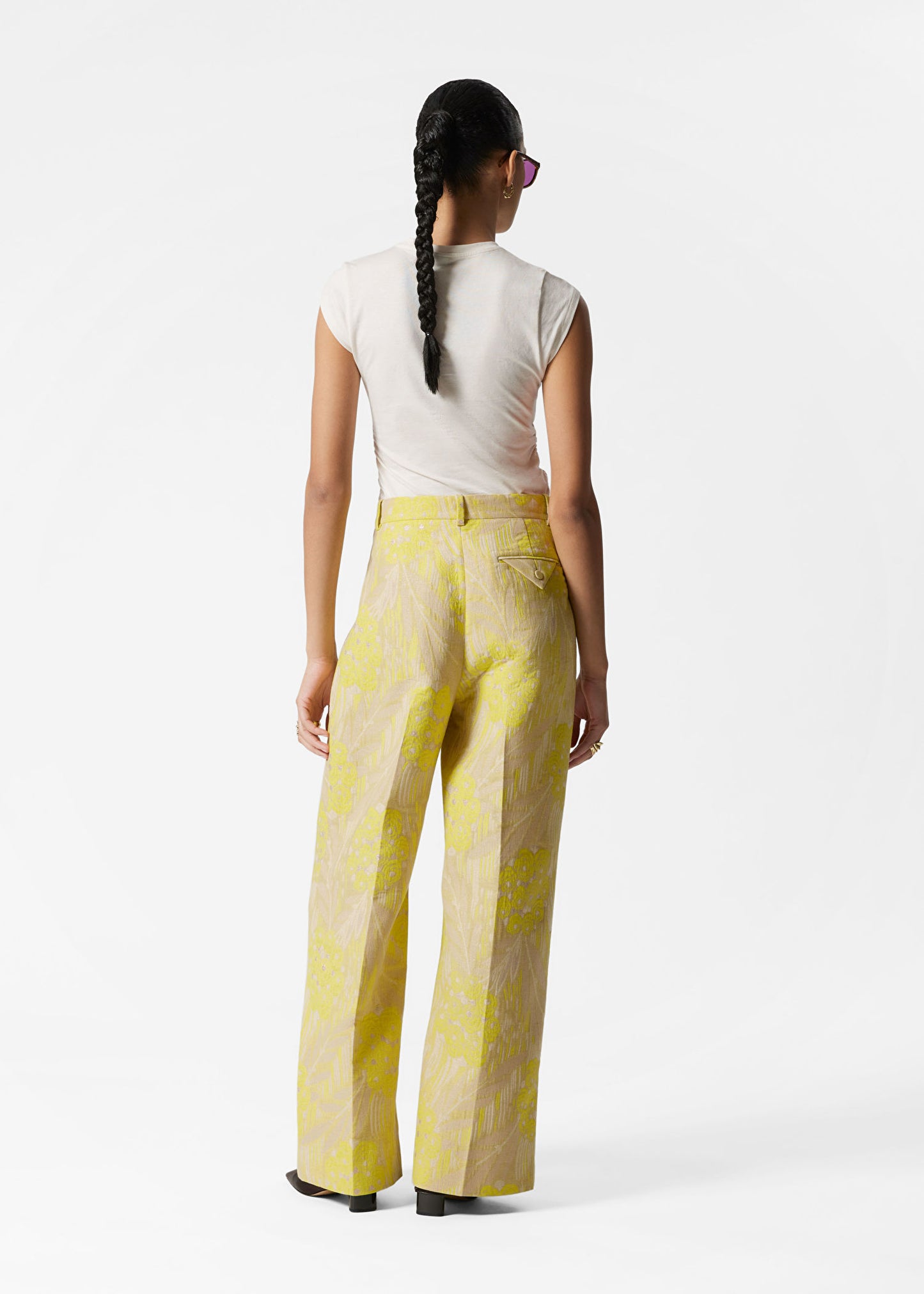 Jacquard Press-Crease Trousers