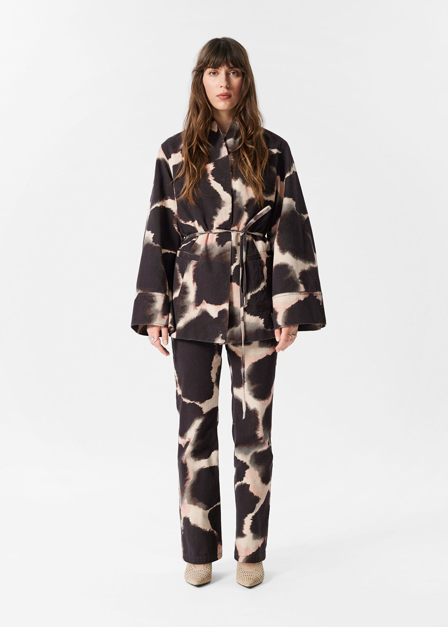 Tie-belt Kimono Jacket