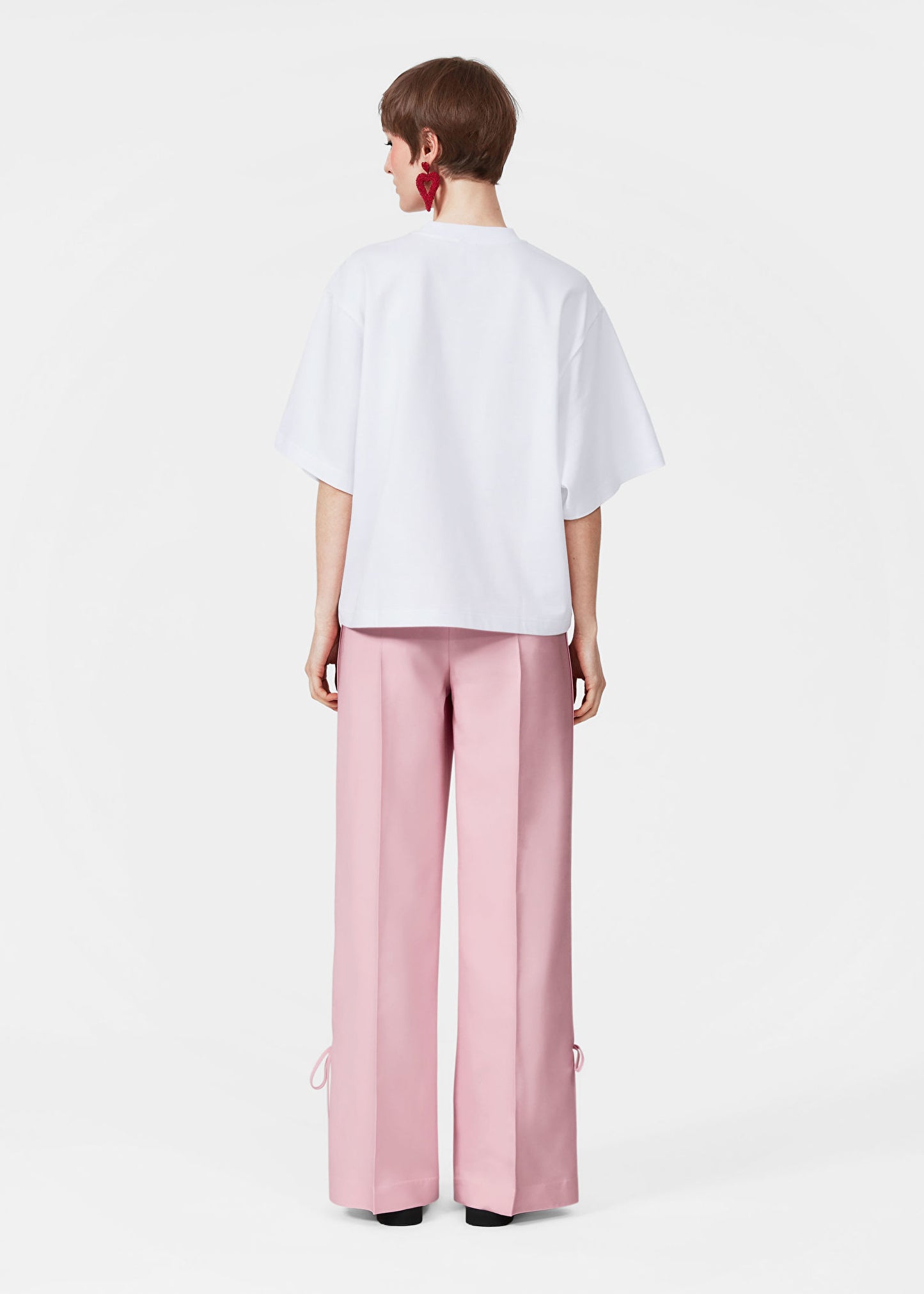 Bow-Detailed Press-Crease Trousers