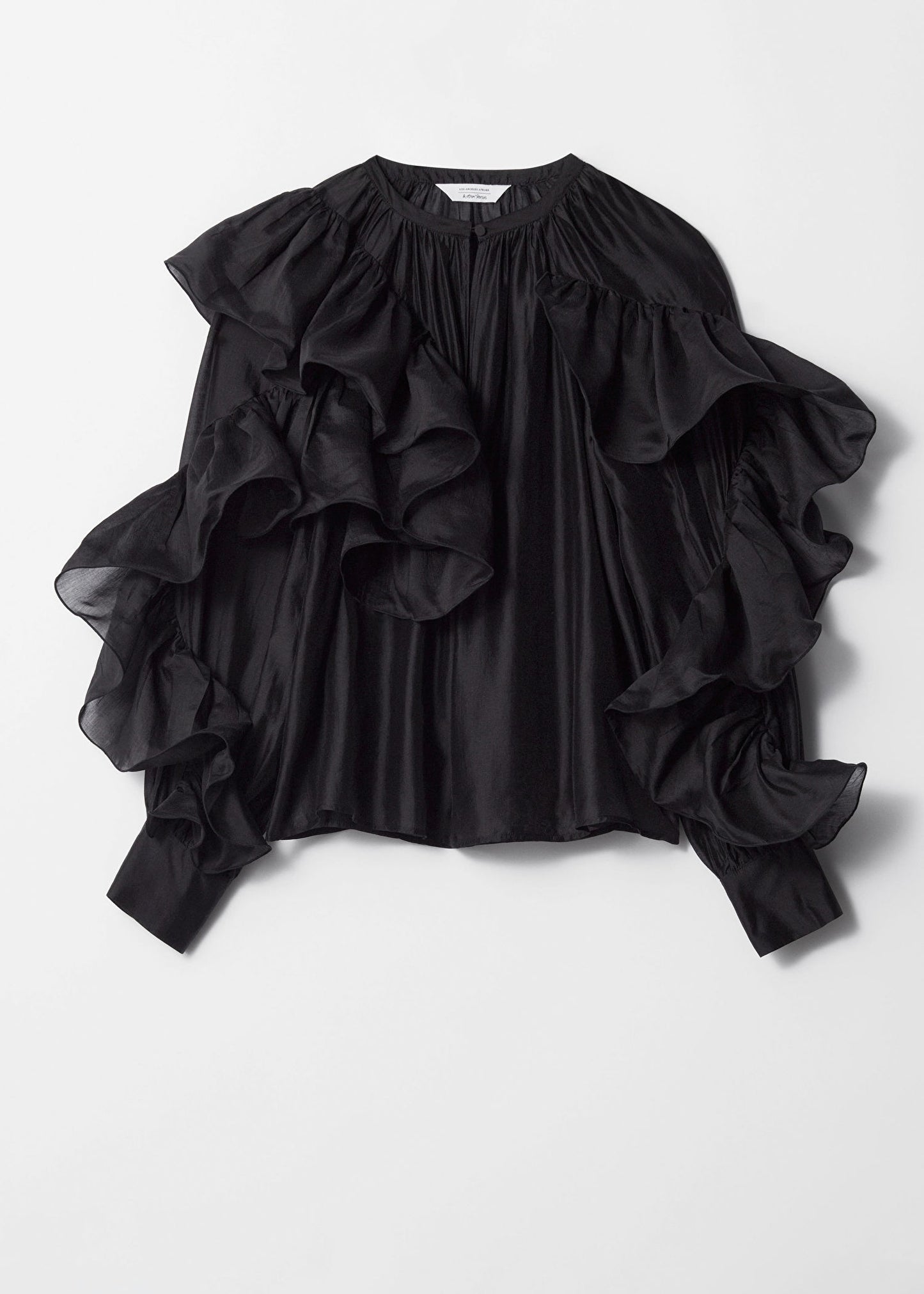 Asymmetric Ruffle Blouse