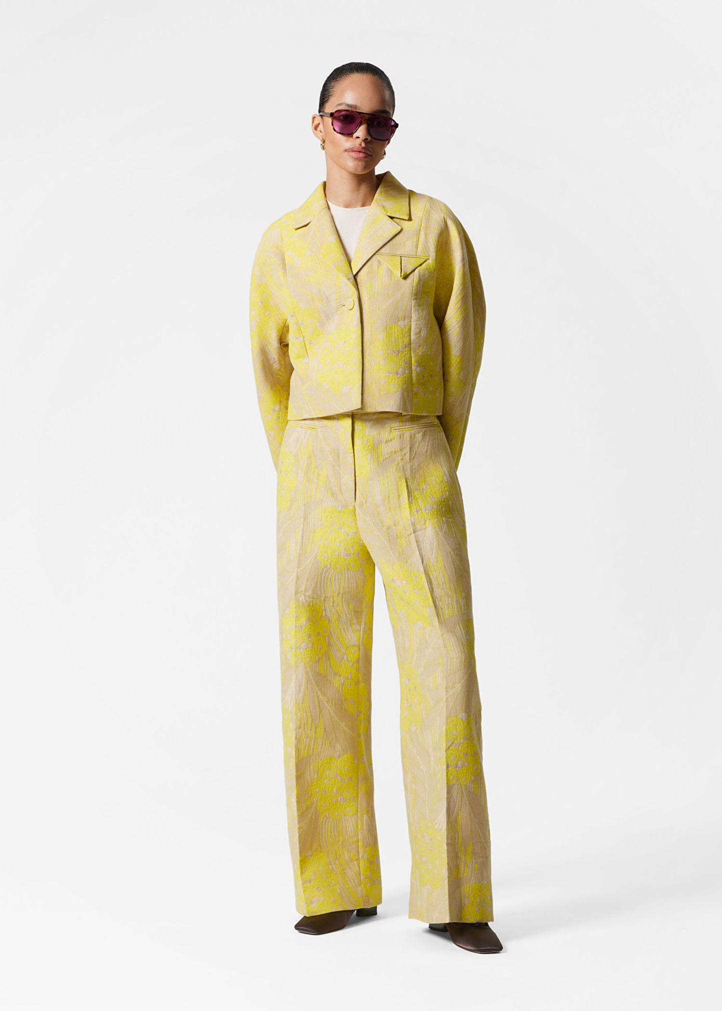 Jacquard Press-Crease Trousers