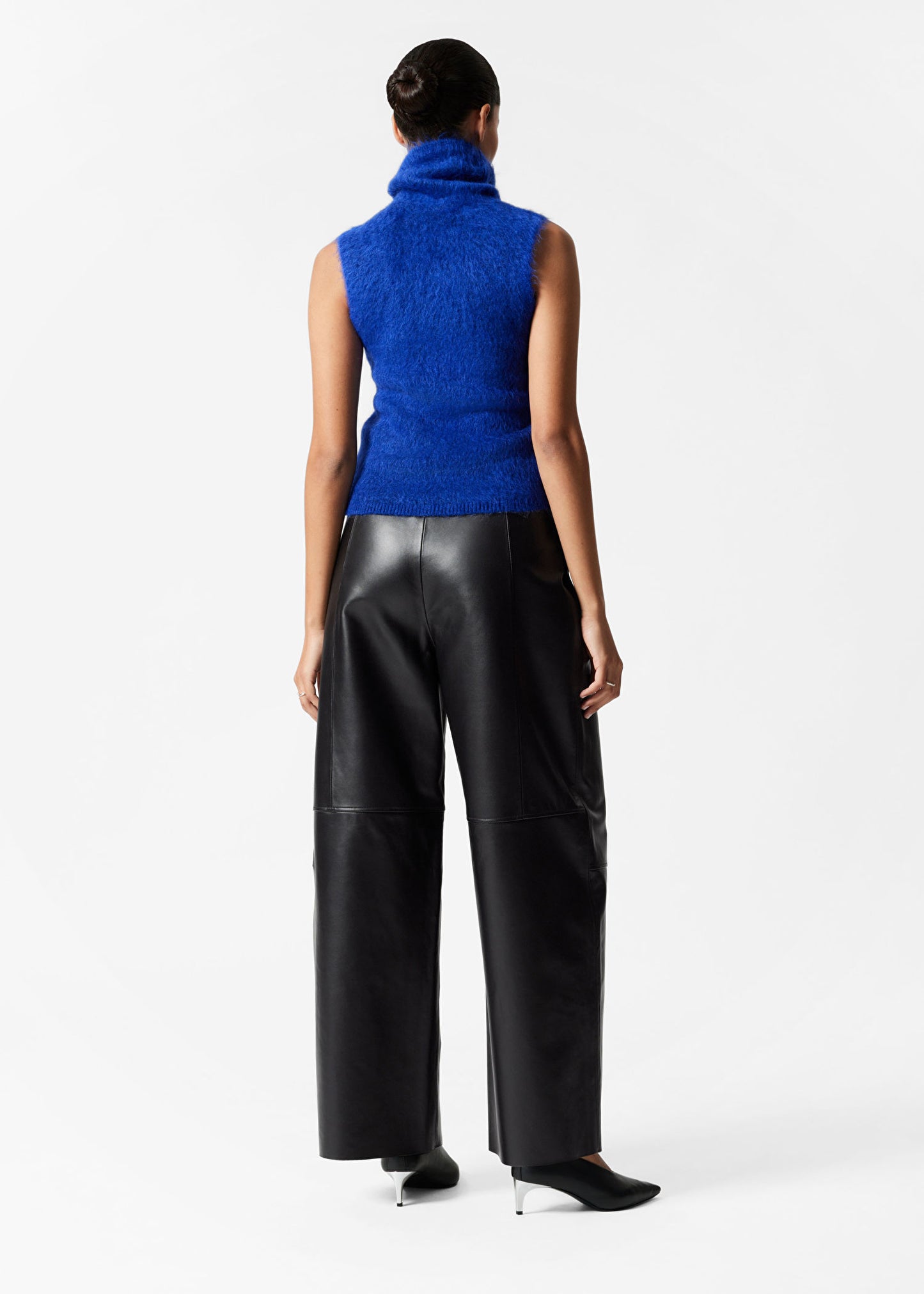 Brushed Mohair-Blend Tank Top