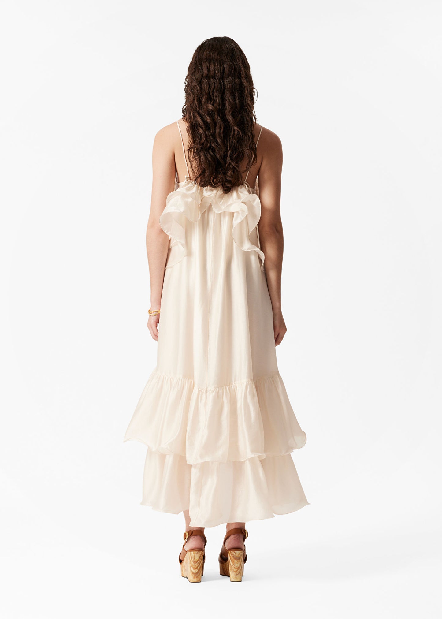 Off-Shoulder Ruffle Maxi Dress