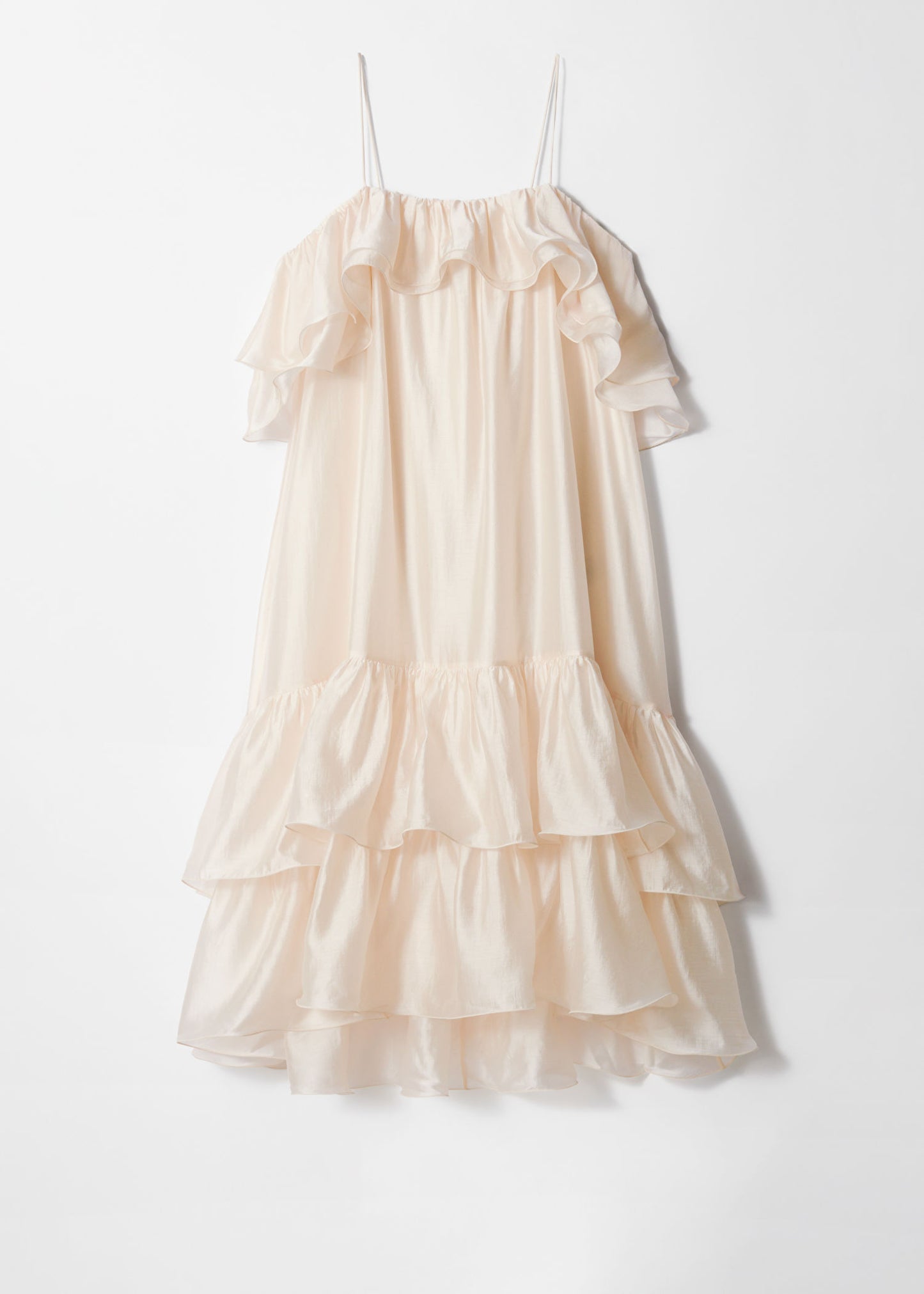 Off-Shoulder Ruffle Maxi Dress