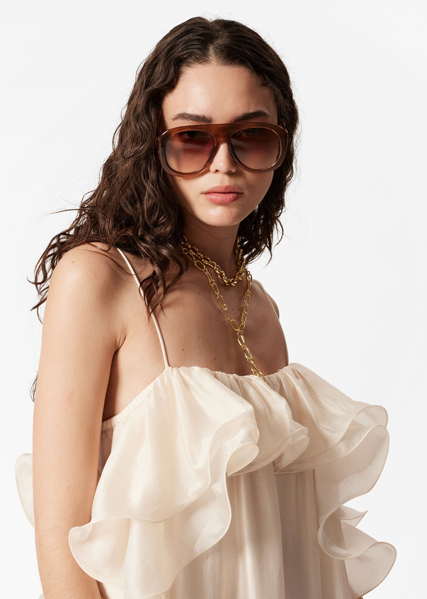 Off-Shoulder Ruffle Maxi Dress