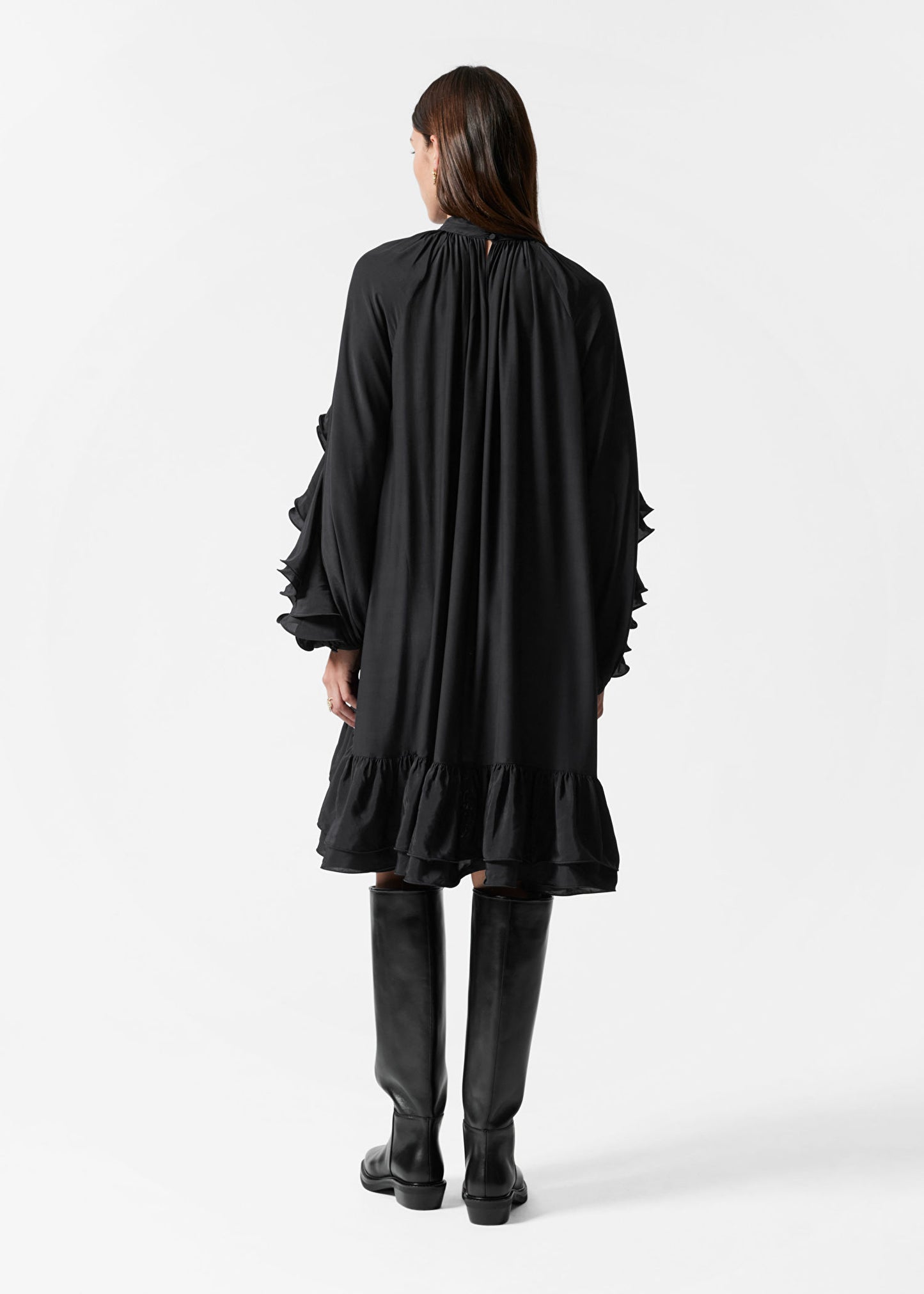 Ruffled Mini Dress