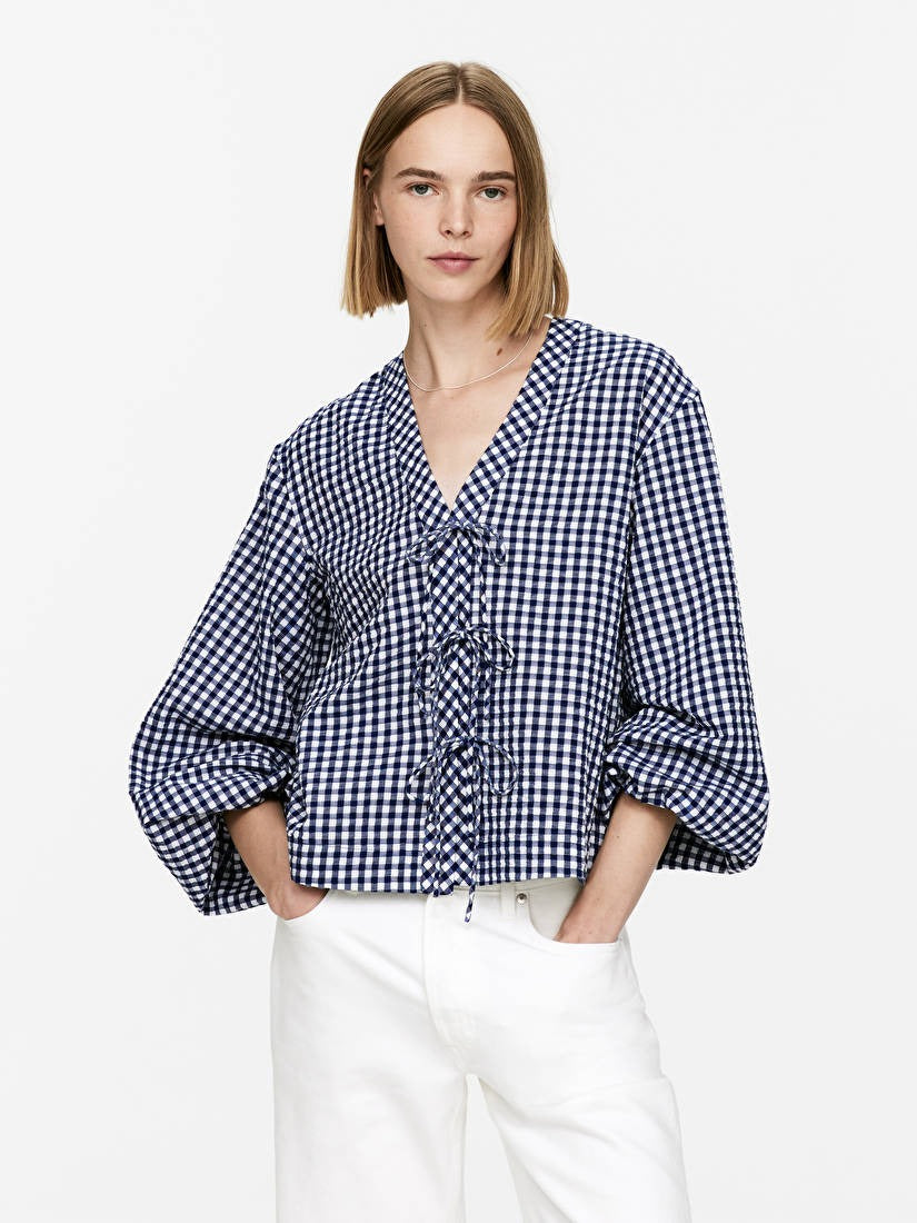 Seersucker Blouse