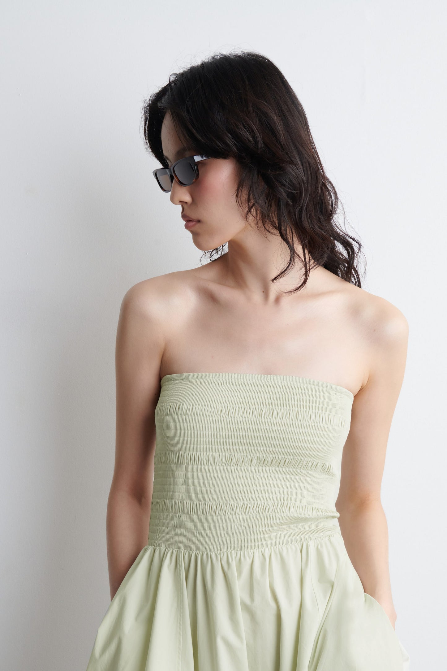 Smocked Midi Dress