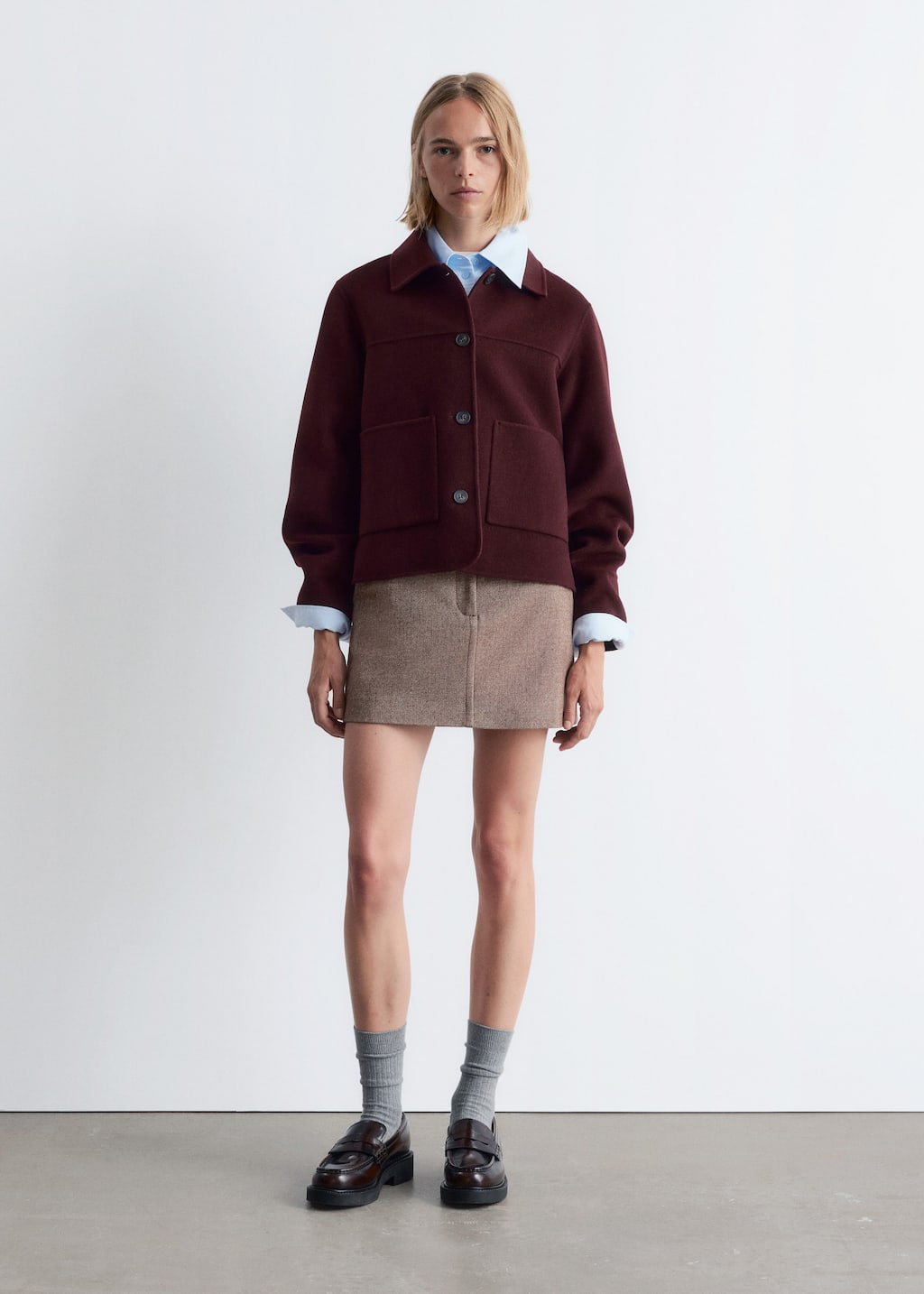 Collared Wool Jacket