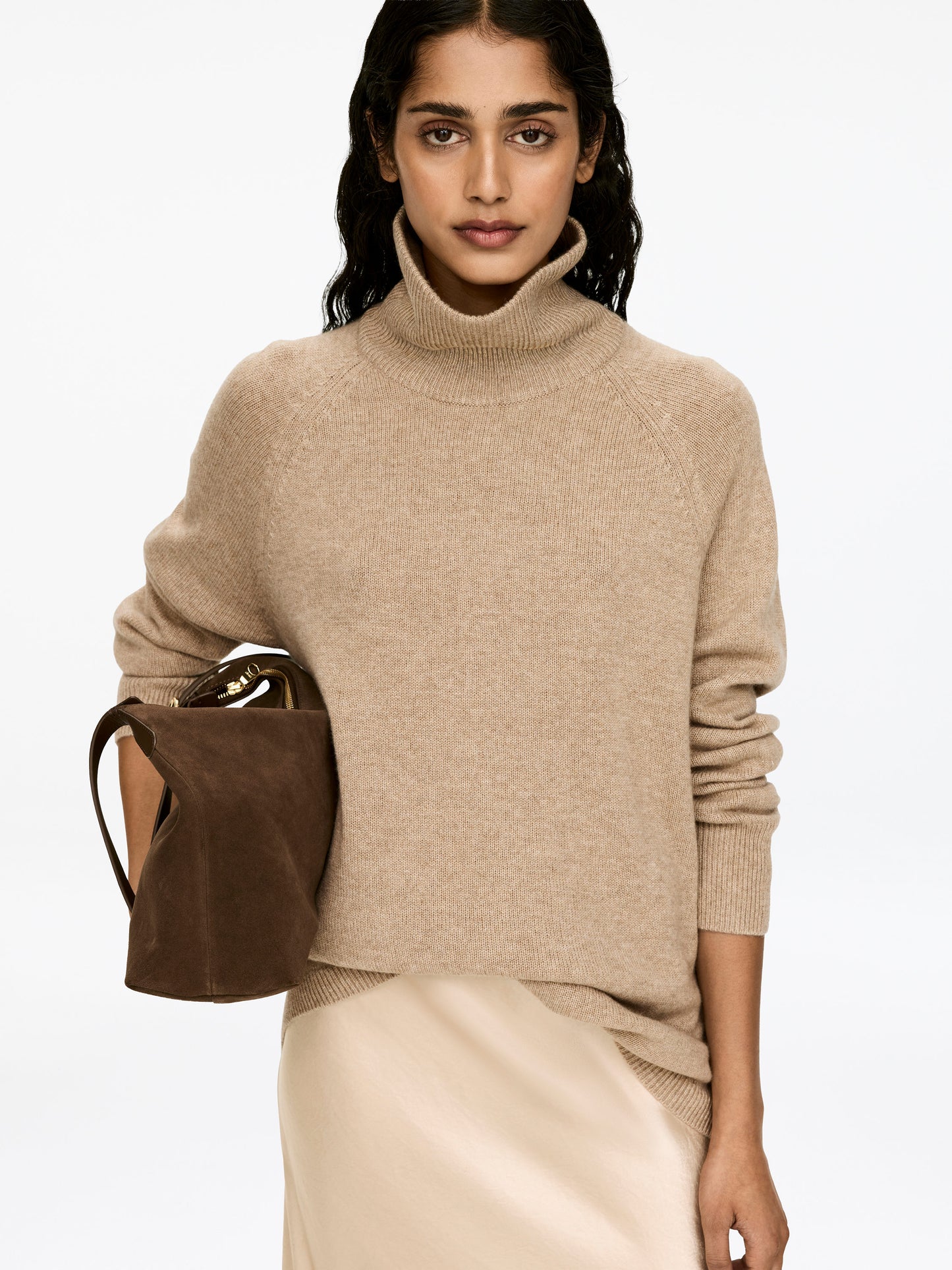 Roll-Neck Cashmere-Wool Jumper