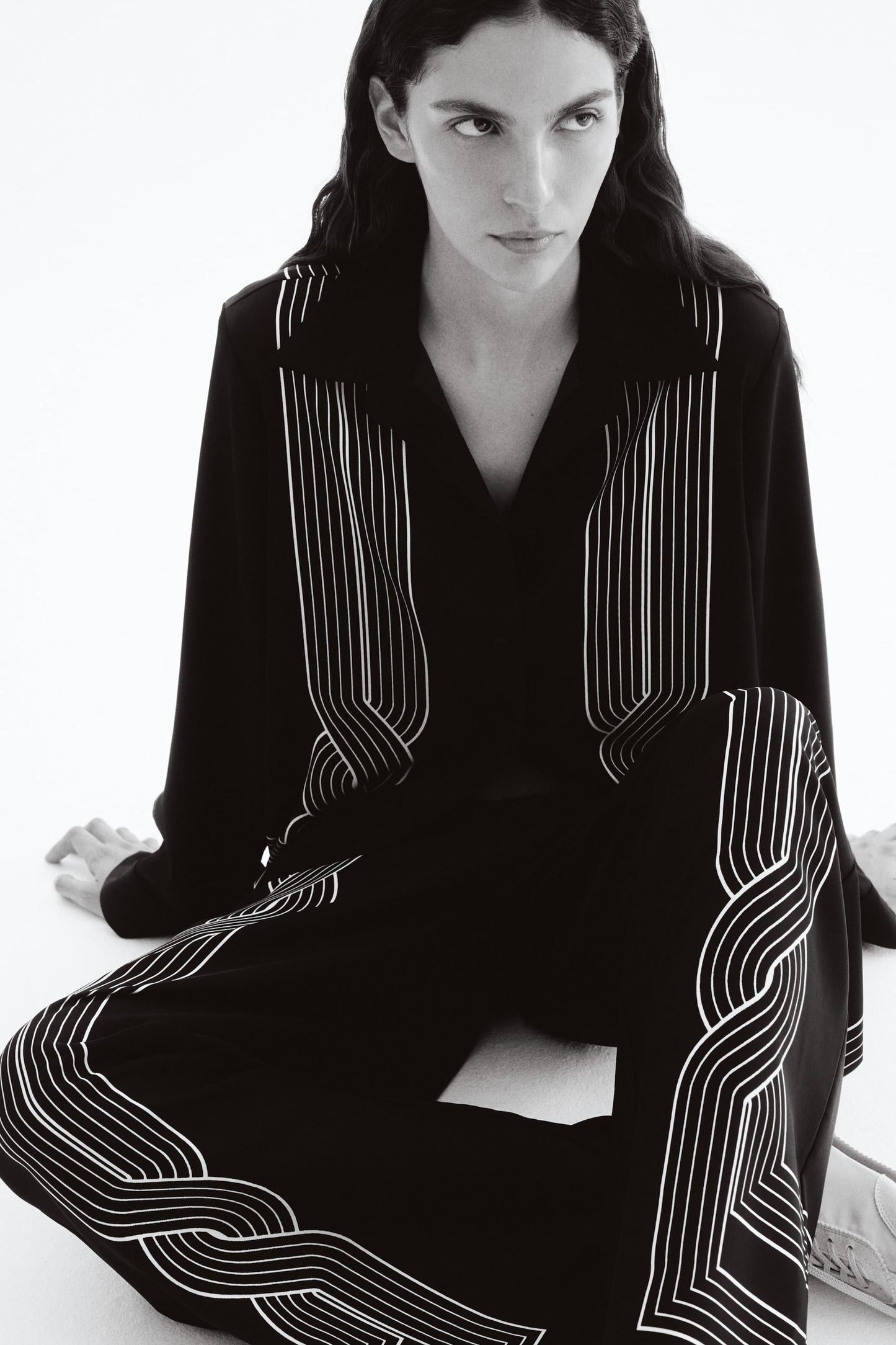 Oversized printed shirt