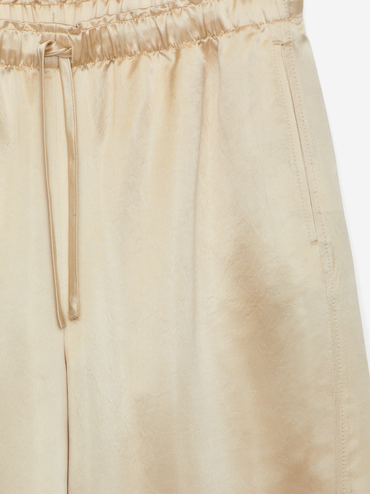 Drawstring Satin Trousers
