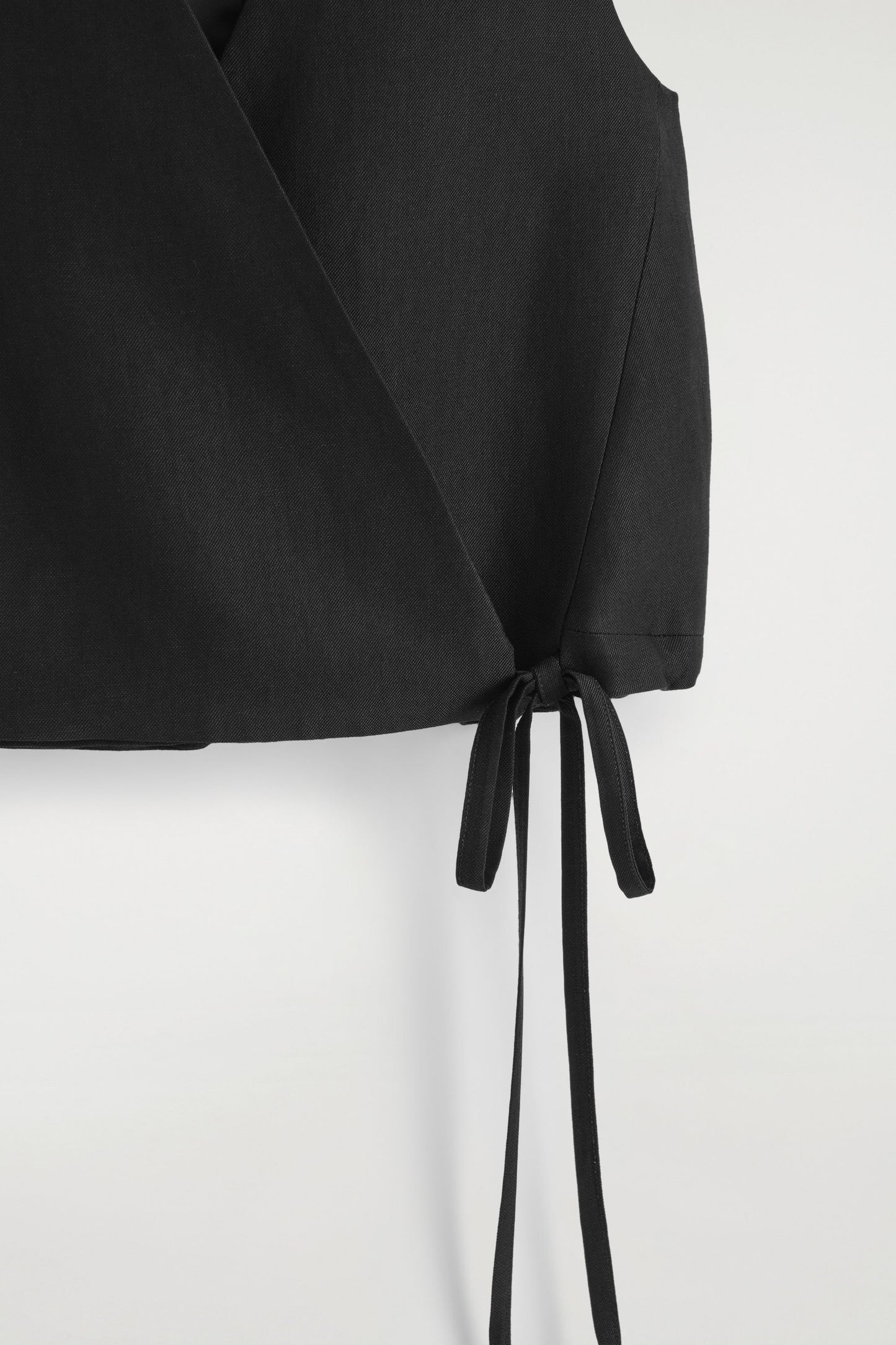 Tie-Detail Wrap Waistcoat