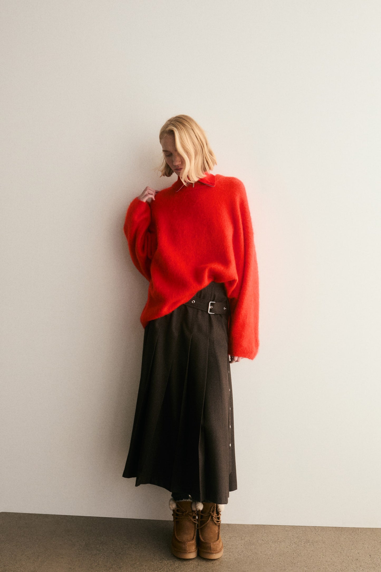Oversized mohair-blend jumper