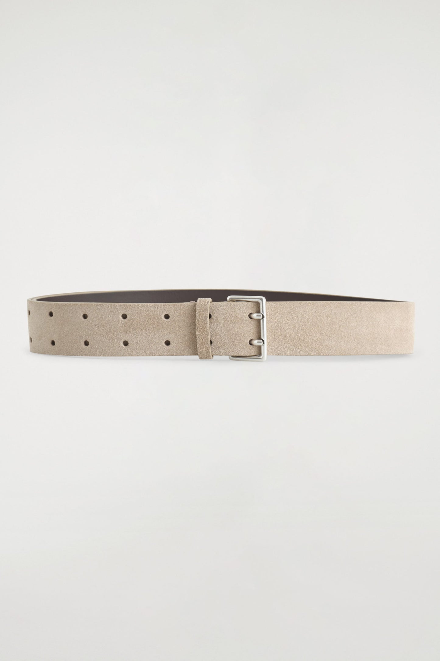 Double-Prong Suede Belt
