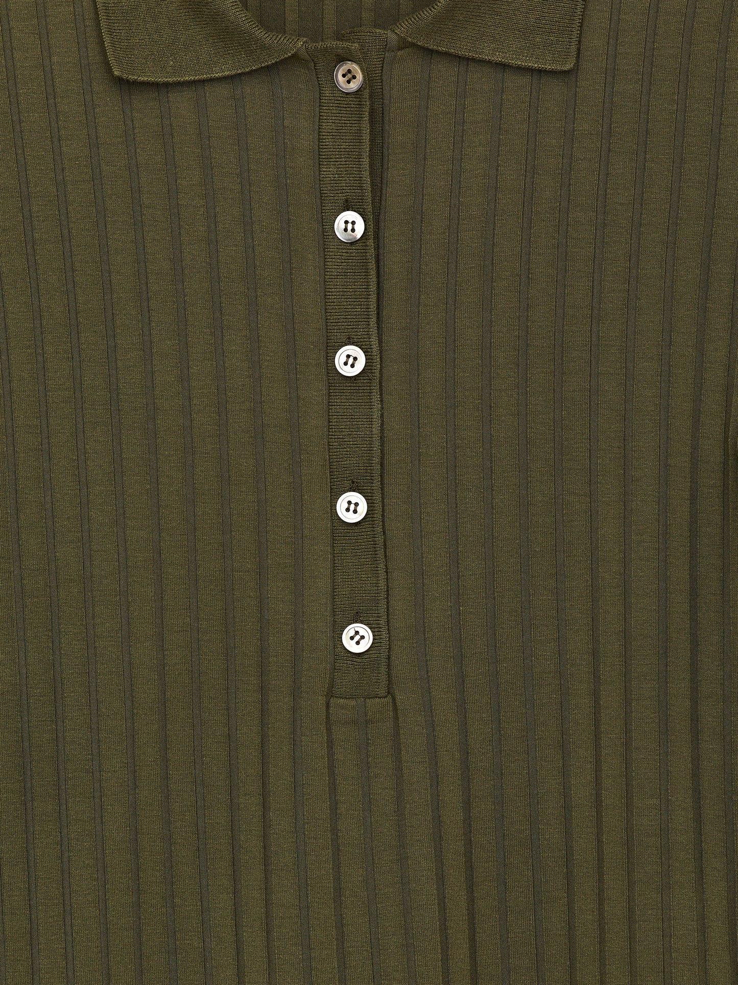 Wide-Rib Polo Shirt