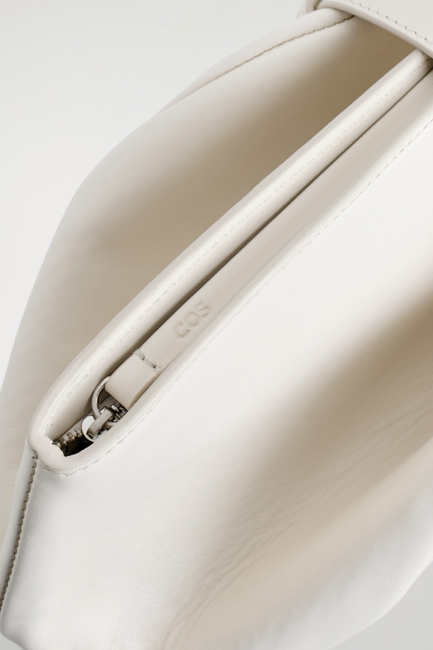 Belted Leather Clutch Bag