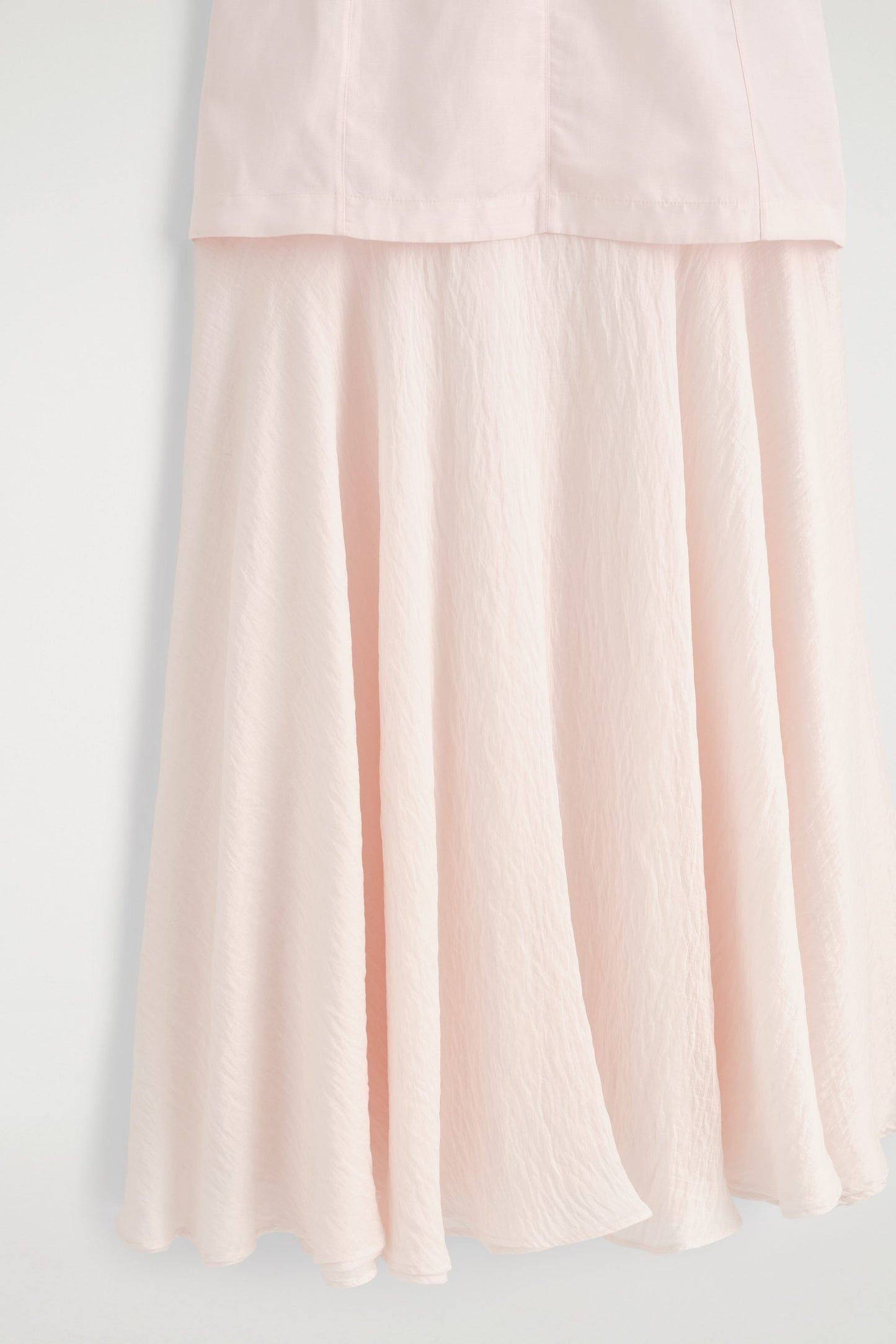 Layered Peplum Midi Dress
