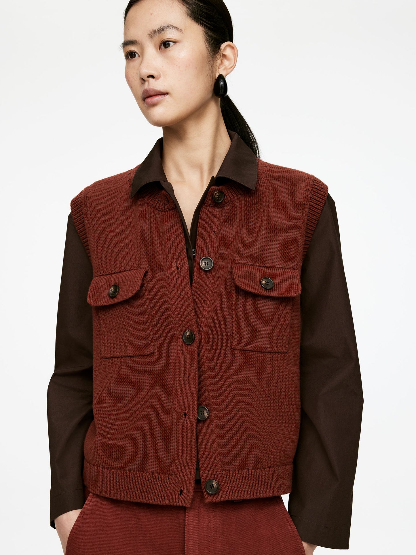 Knitted Cotton Vest