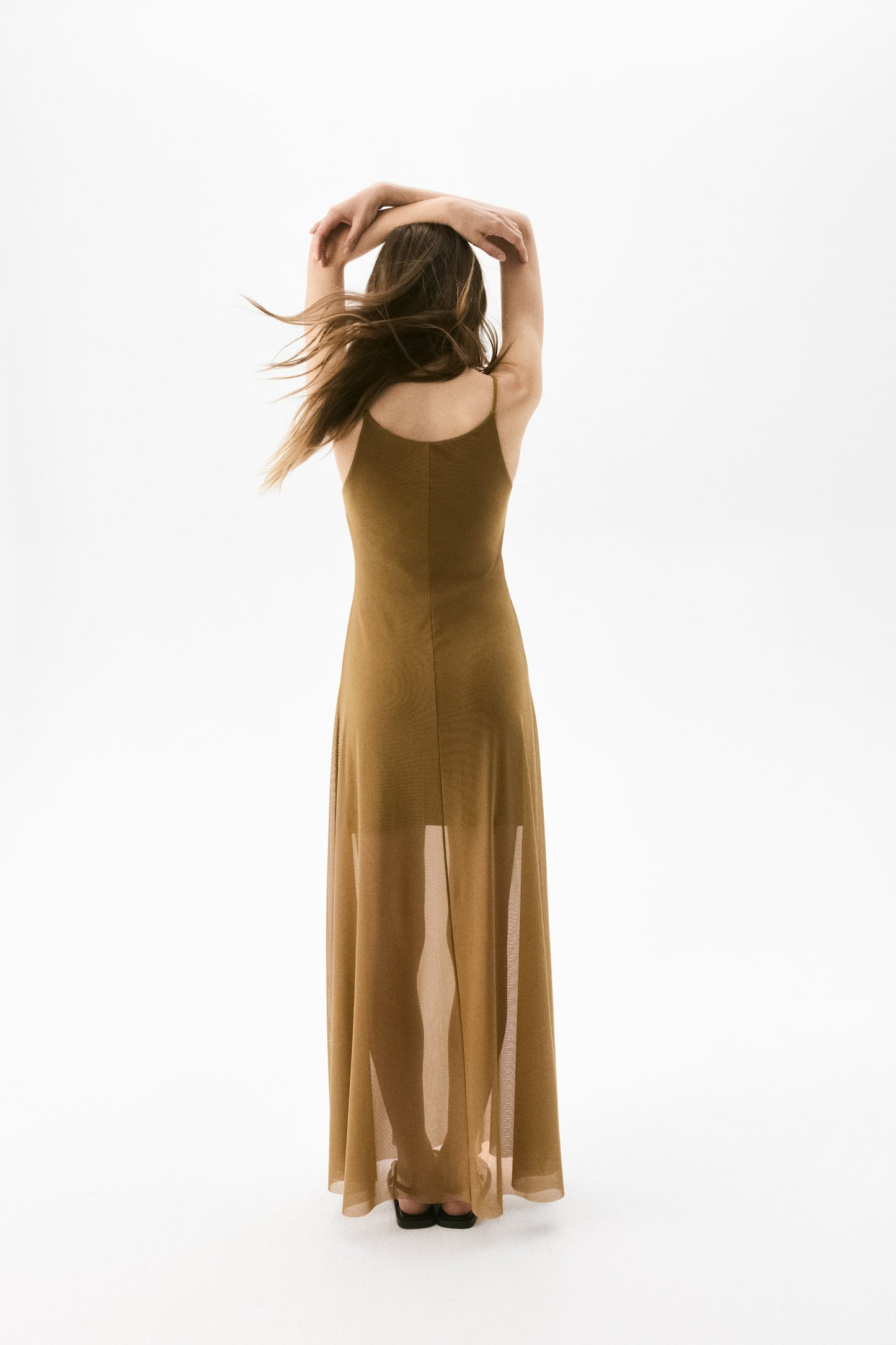 Strappy mesh dress