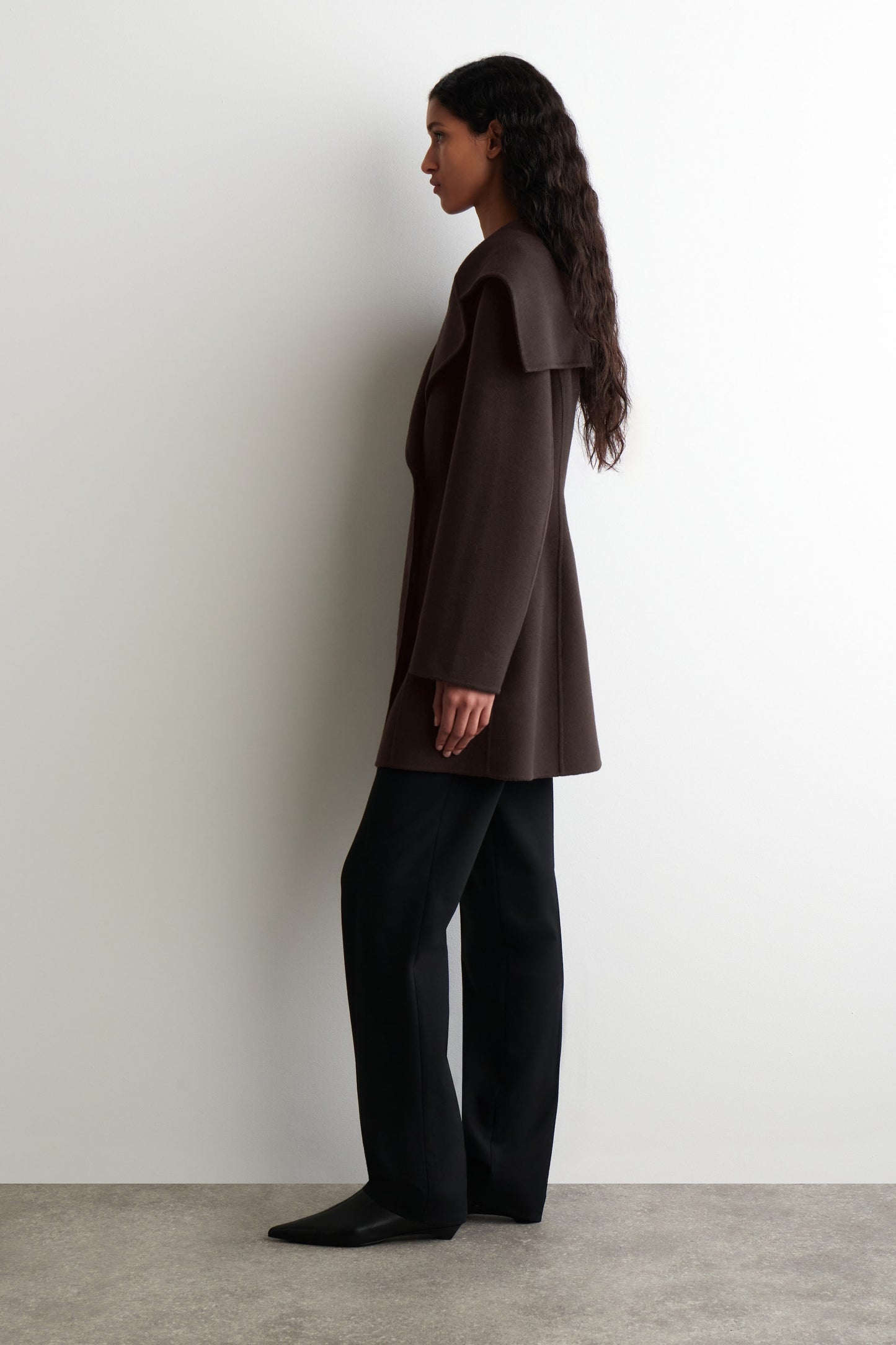 Sculpted Double-Faced Wool Coat